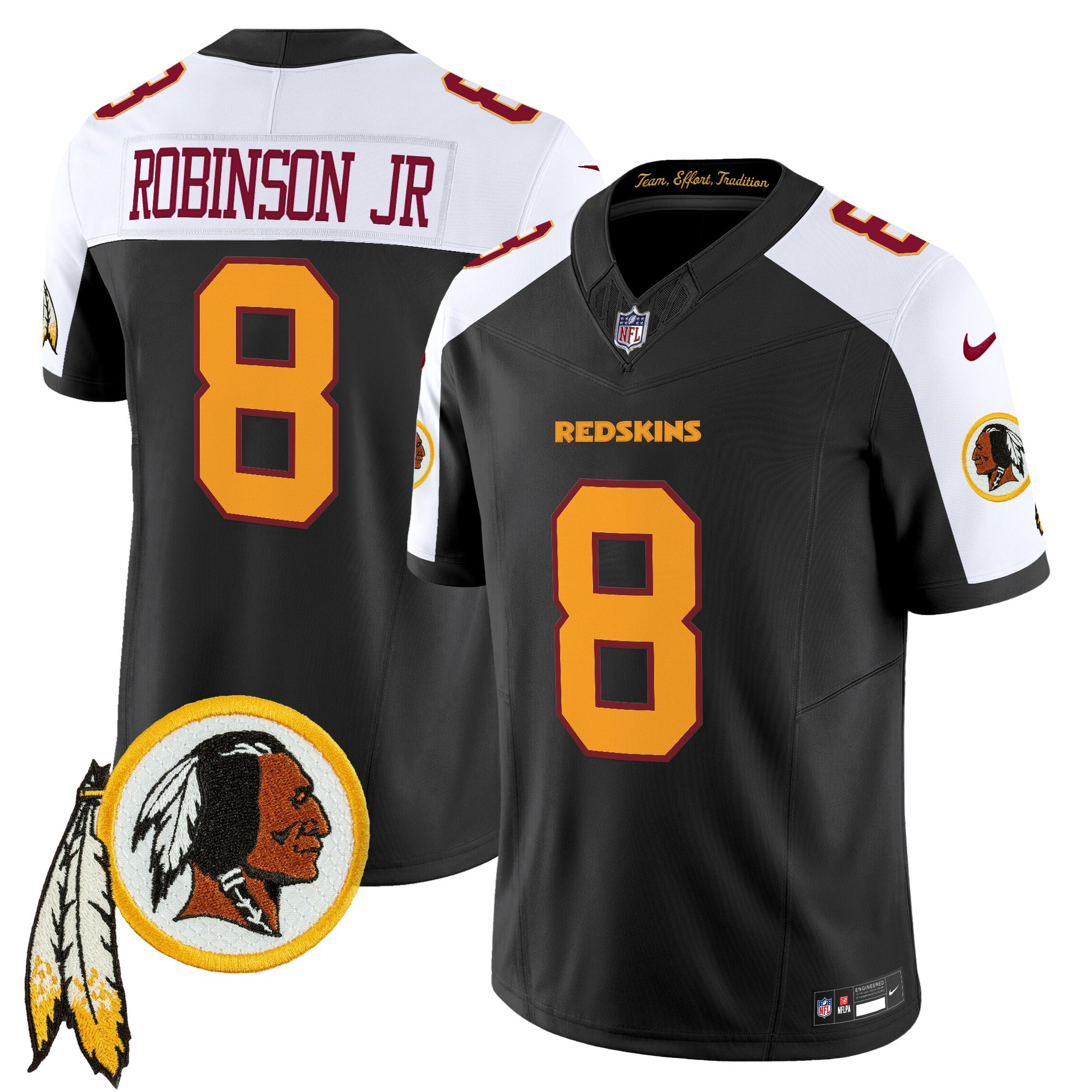 Men's Washington Redskins Throwback Vapor Limited Jersey V3 - All Stitched