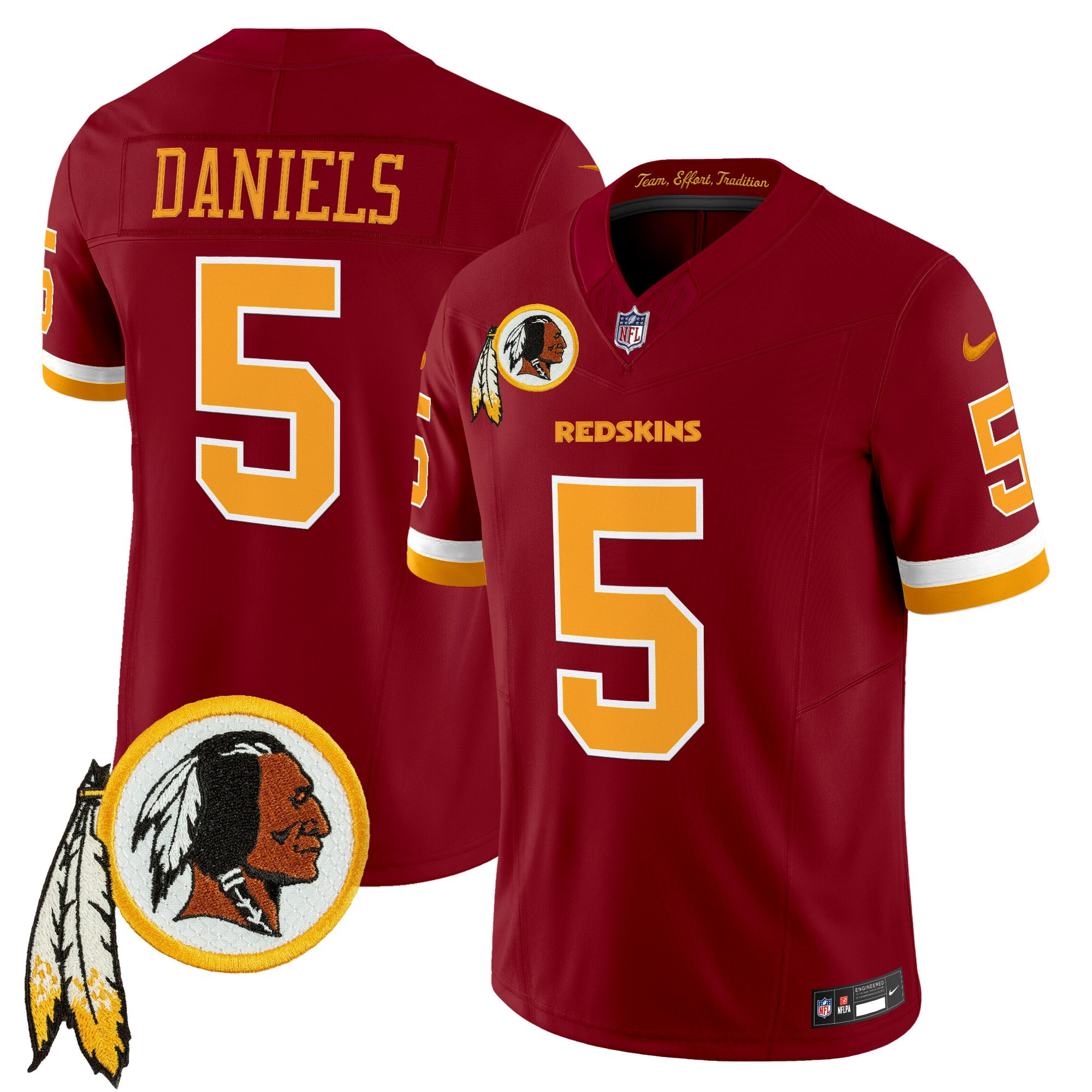 Men's Washington Redskins Throwback Vapor Limited Jersey V3 - All Stitched