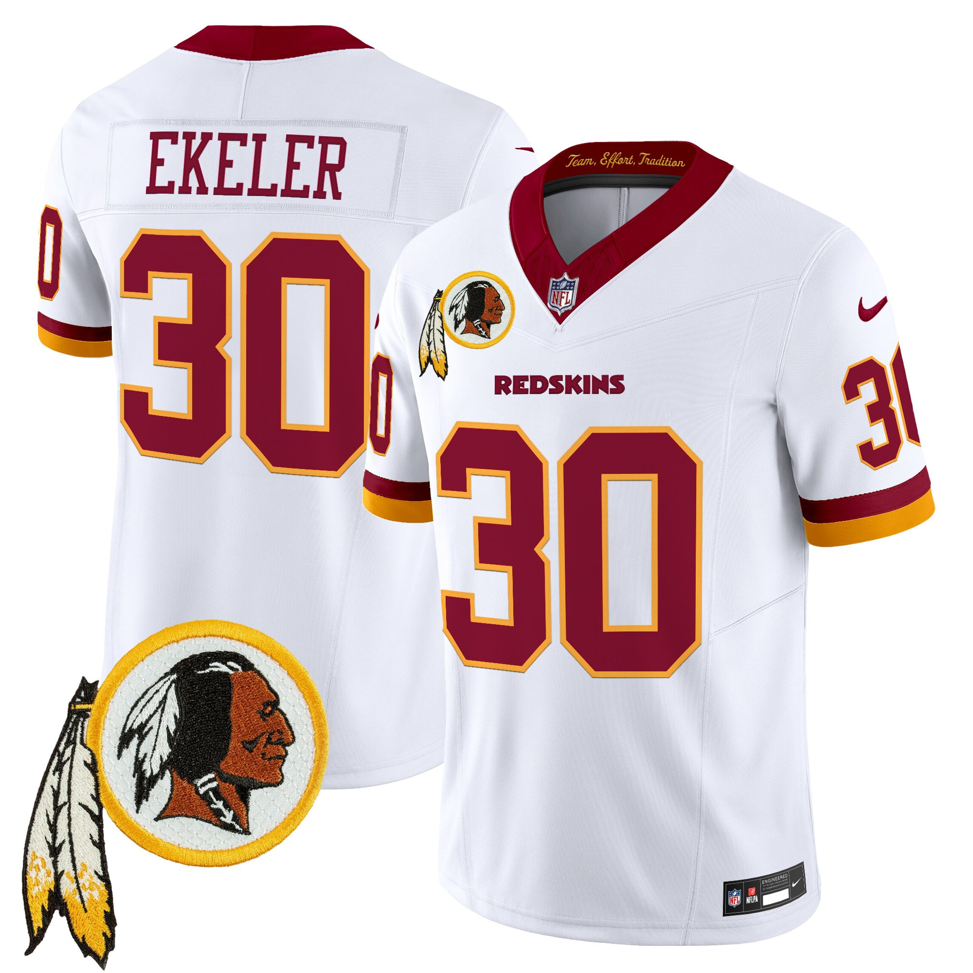 Men's Washington Redskins Throwback Vapor Limited Jersey V3 - All Stitched