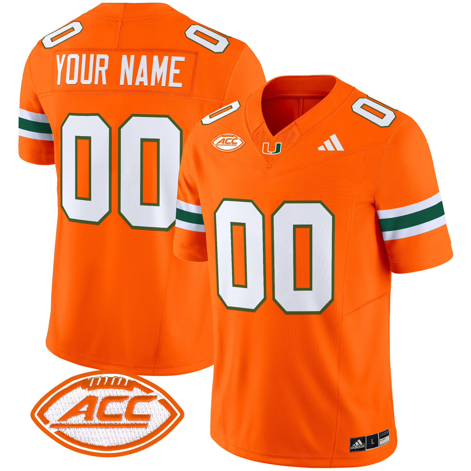 Miami Hurricanes 2025 Vapor Limited Custom Jersey - All Stitched