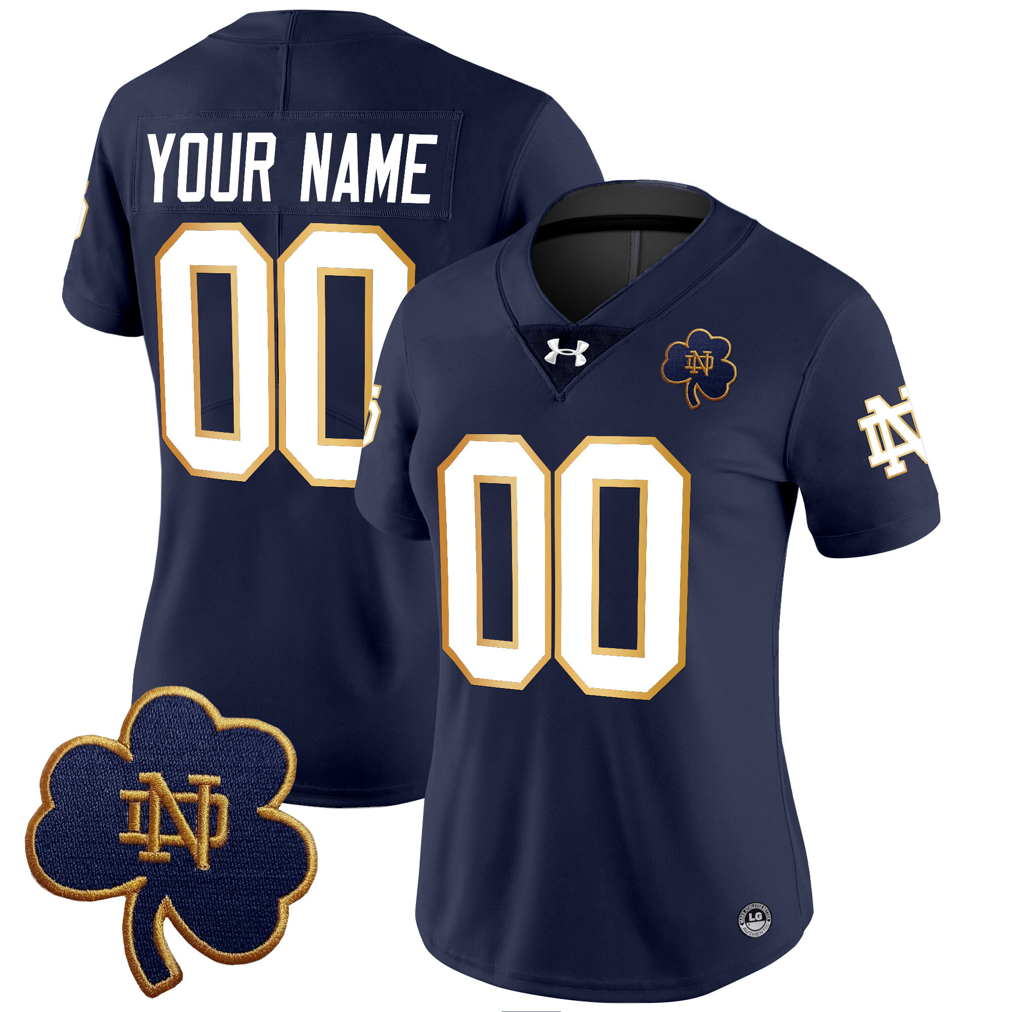 Notre Dame Fighting Irish 2025 Vapor Limited Custom Jersey V3 - All Stitched