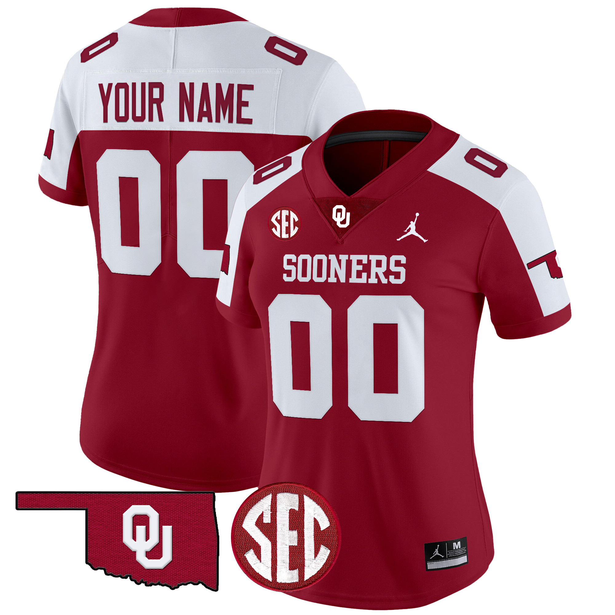 Oklahoma Sooners 2025 Vapor Limited Custom Jersey - All Stitched