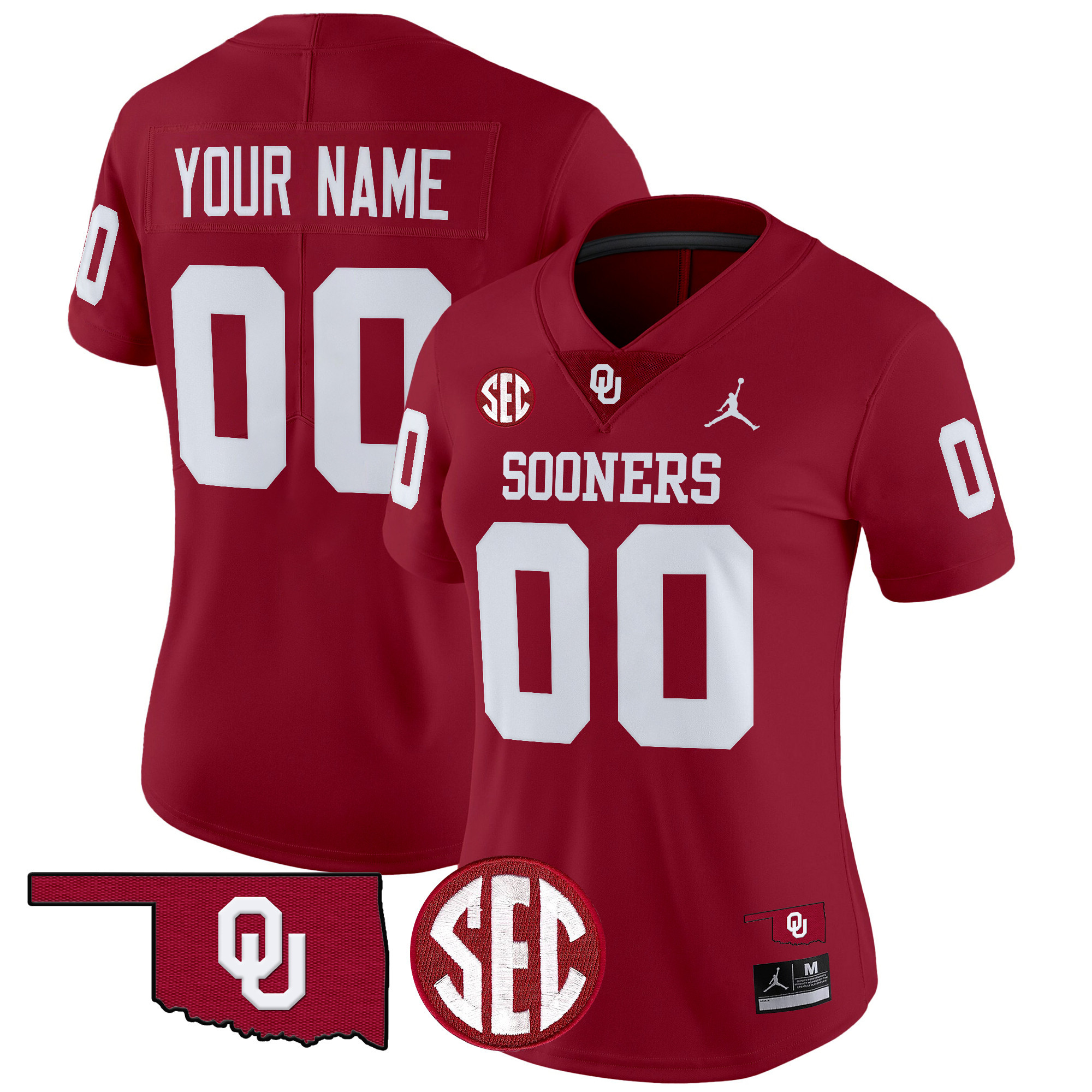 Oklahoma Sooners 2025 Vapor Limited Custom Jersey - All Stitched