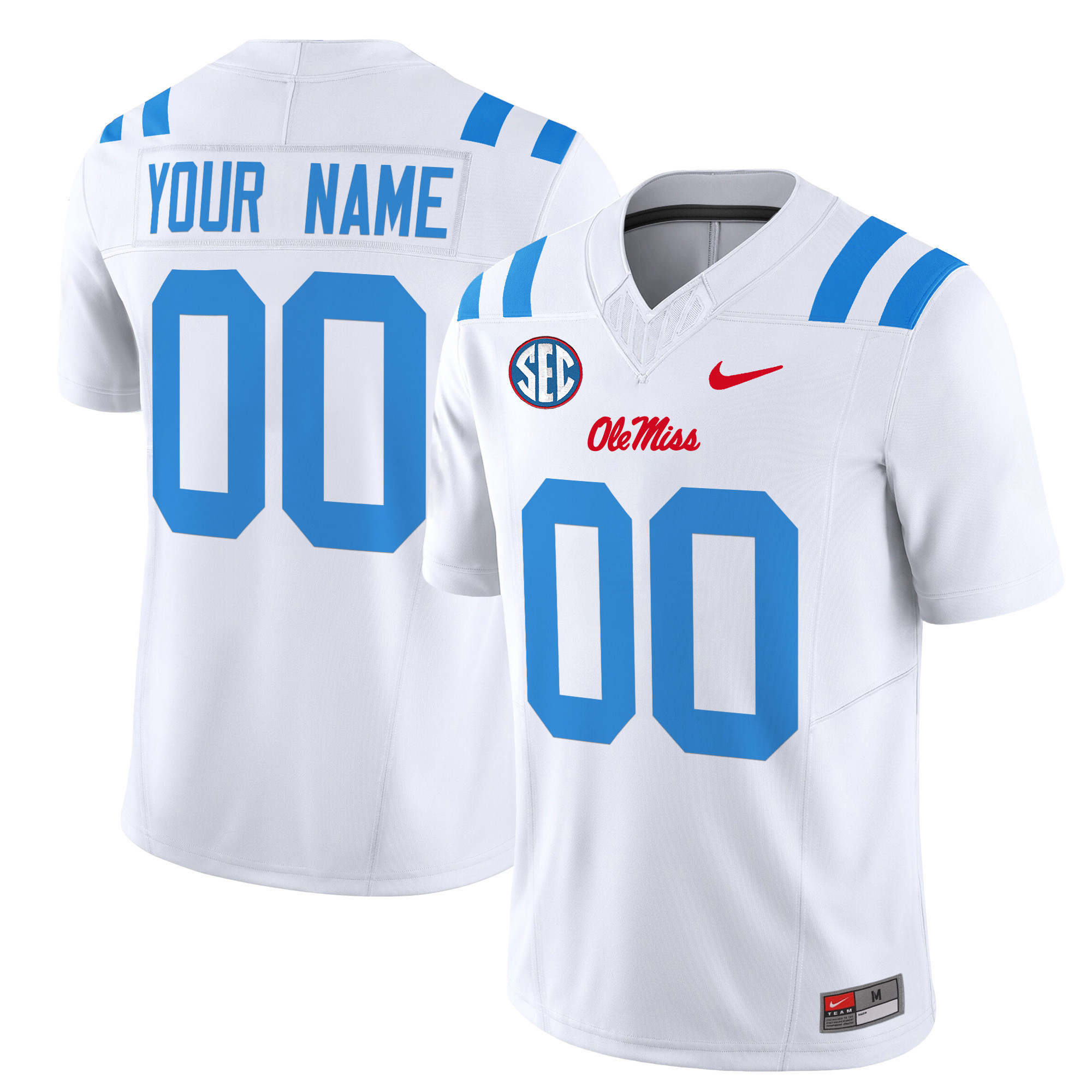 Ole Miss Rebels 2025 Vapor Limited Custom Jersey - All Stitched