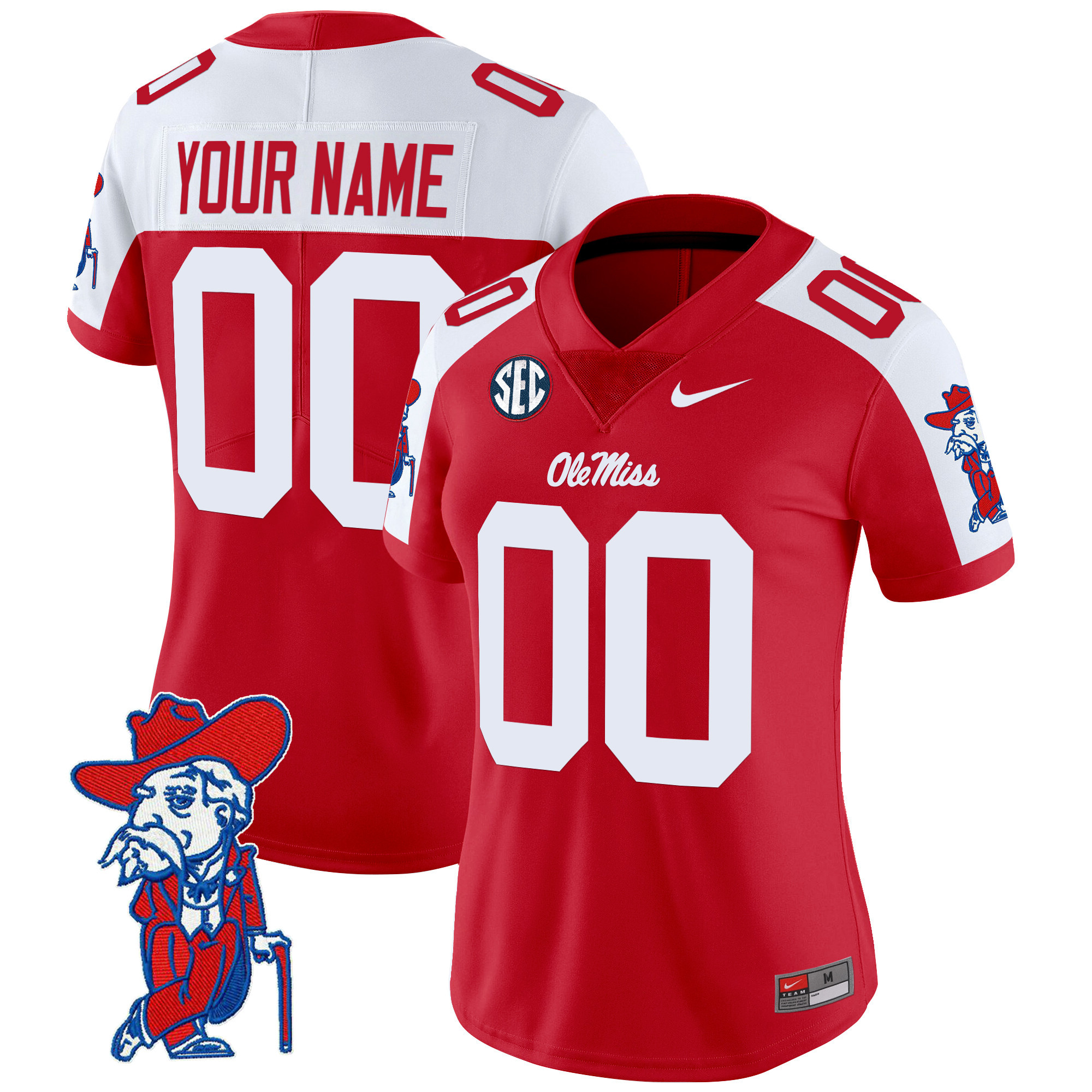 Ole Miss Rebels 2025 Vapor Limited Custom Jersey V2 - All Stitched