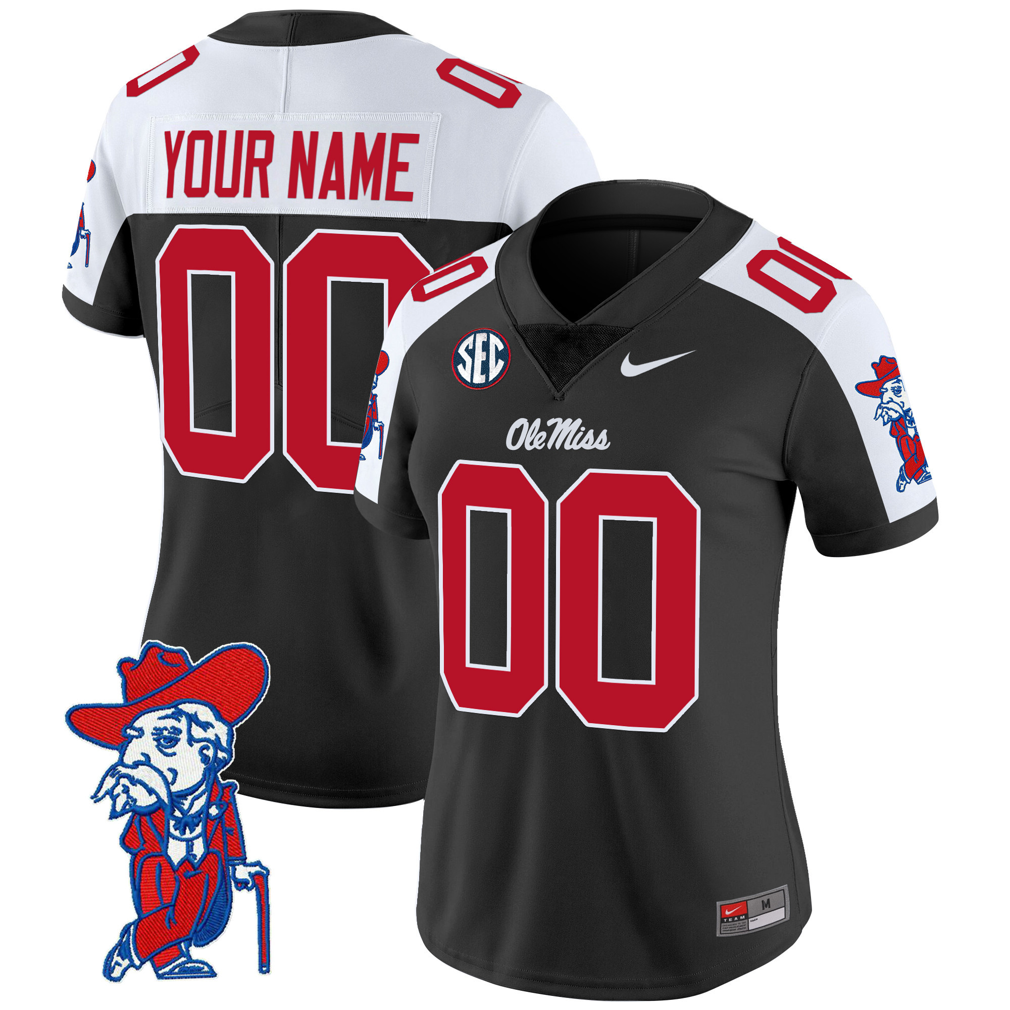 Ole Miss Rebels 2025 Vapor Limited Custom Jersey V2 - All Stitched