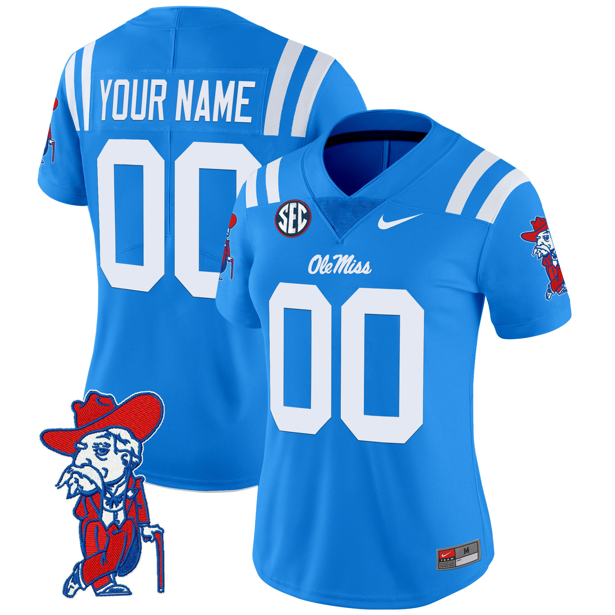Ole Miss Rebels 2025 Vapor Limited Custom Jersey V2 - All Stitched