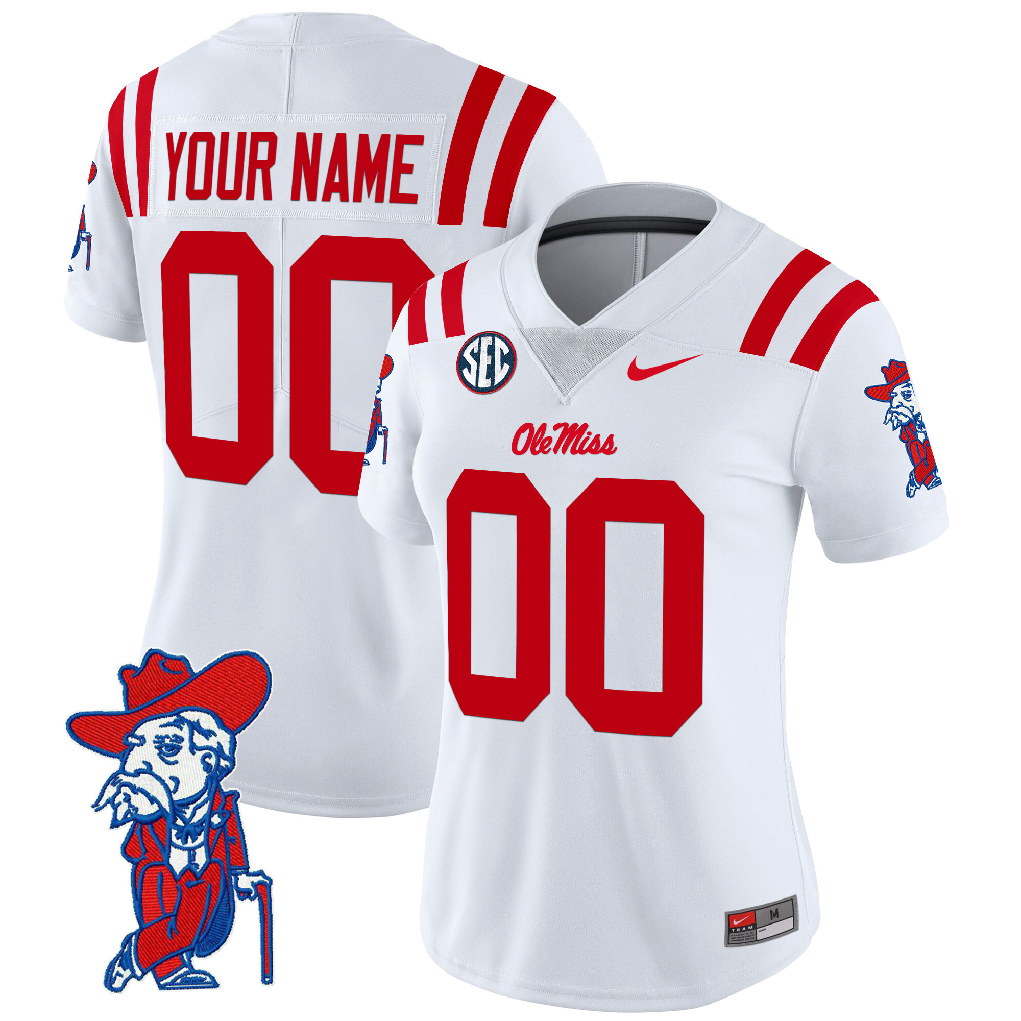 Ole Miss Rebels 2025 Vapor Limited Custom Jersey V2 - All Stitched