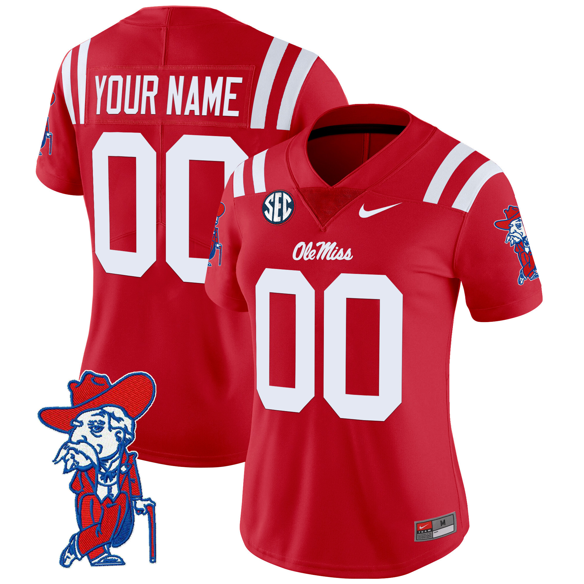 Ole Miss Rebels 2025 Vapor Limited Custom Jersey V2 - All Stitched