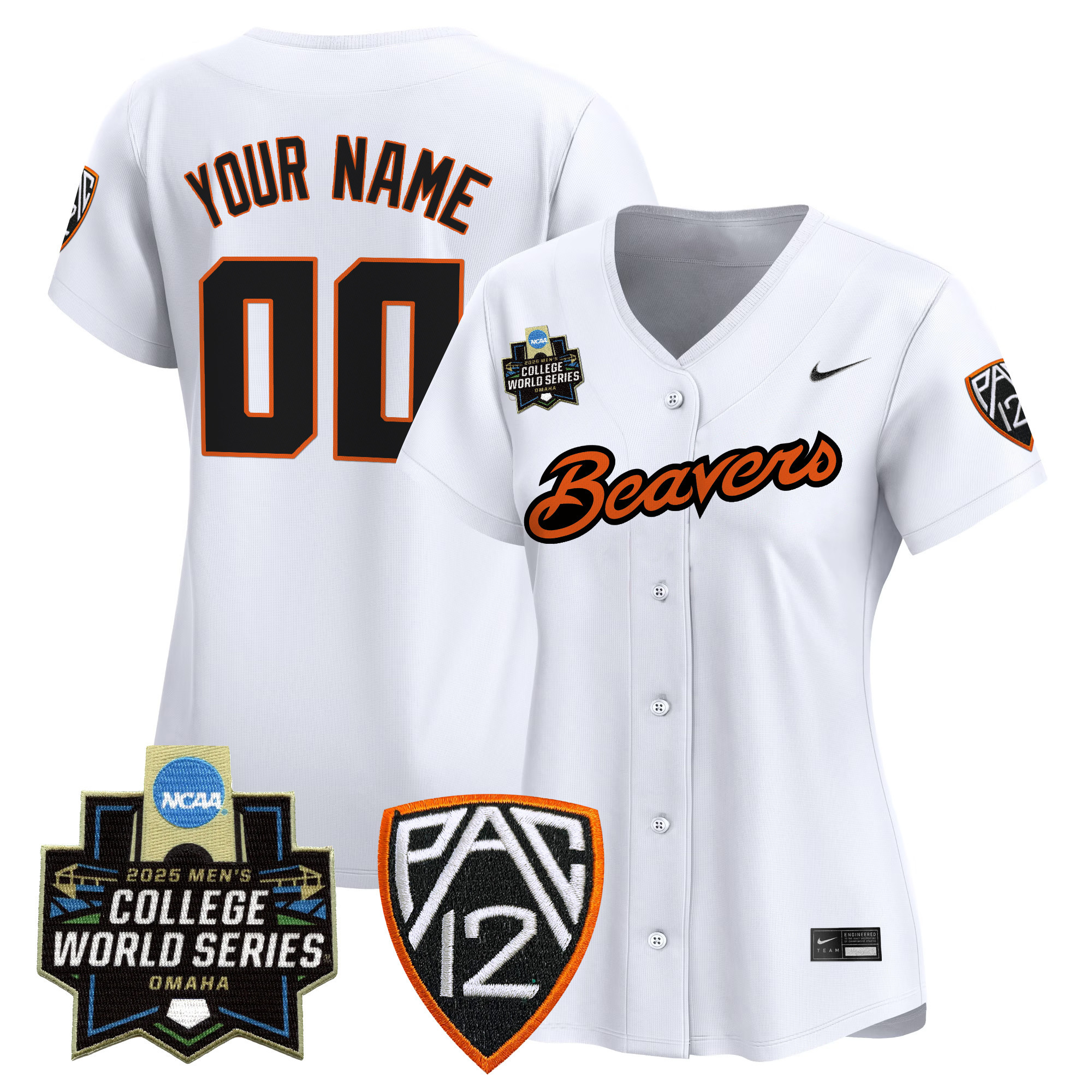 Oregon State Beavers 2025 World Series Vapor Premier Limited Custom Jersey - All Stitched