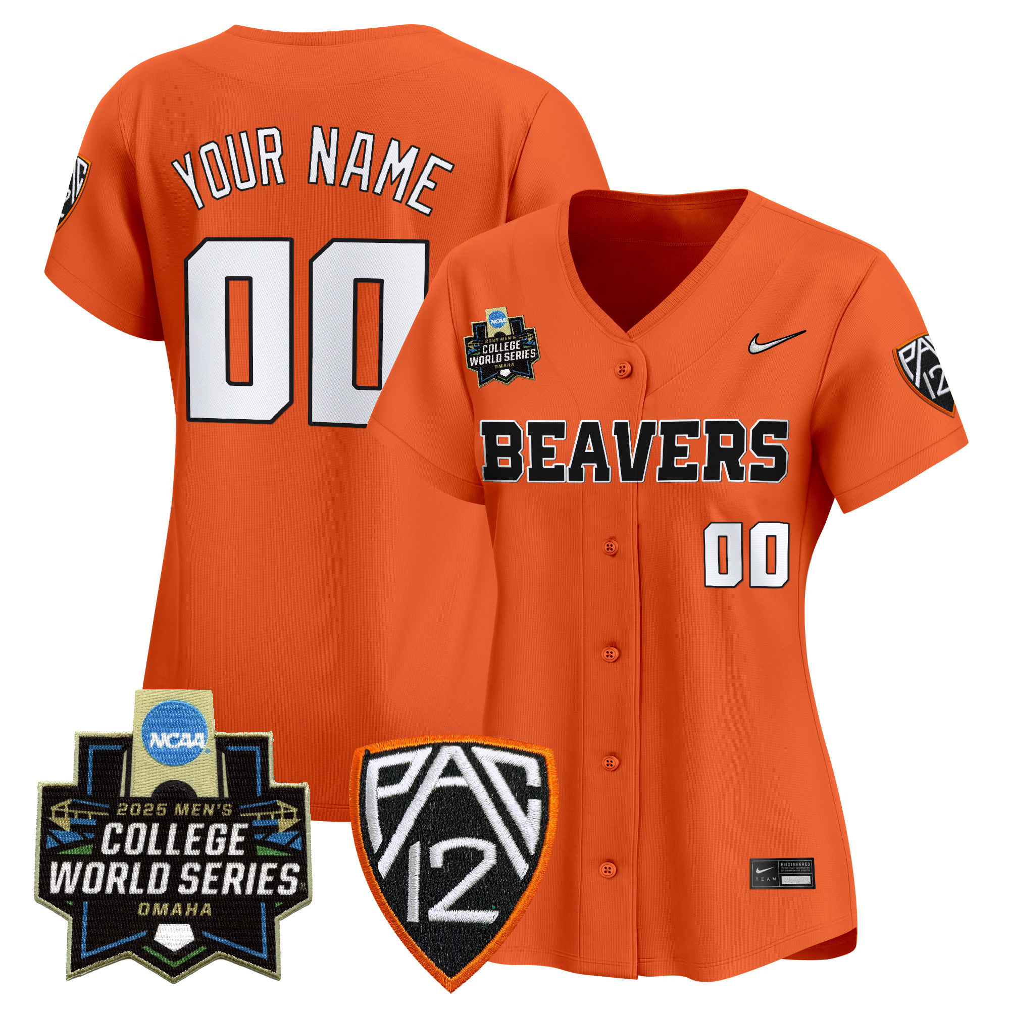 Oregon State Beavers 2025 World Series Vapor Premier Limited Custom Jersey - All Stitched