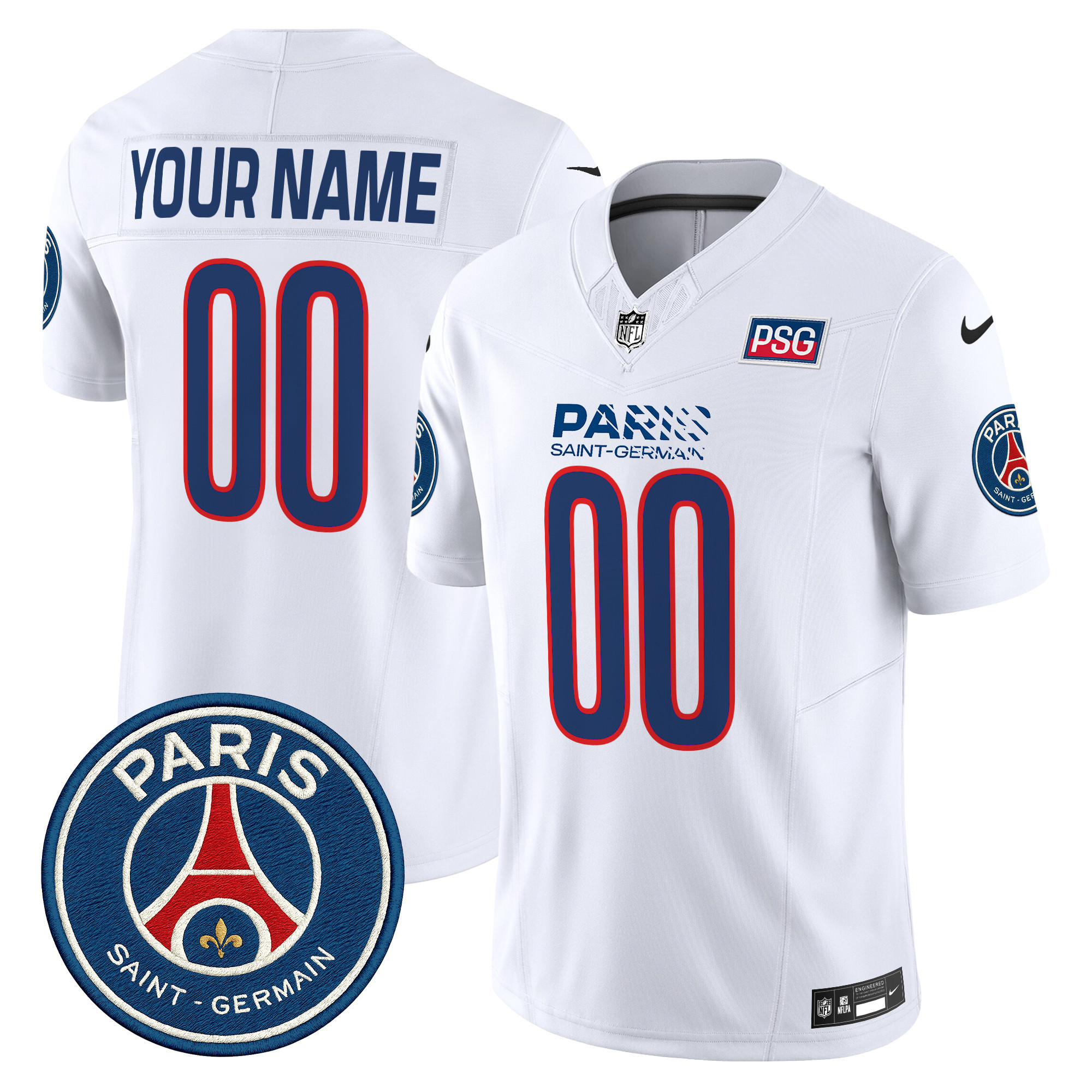 Paris Saint-Germain 2025 Soccer x Football Vapor Limited Custom Jersey - Stitched