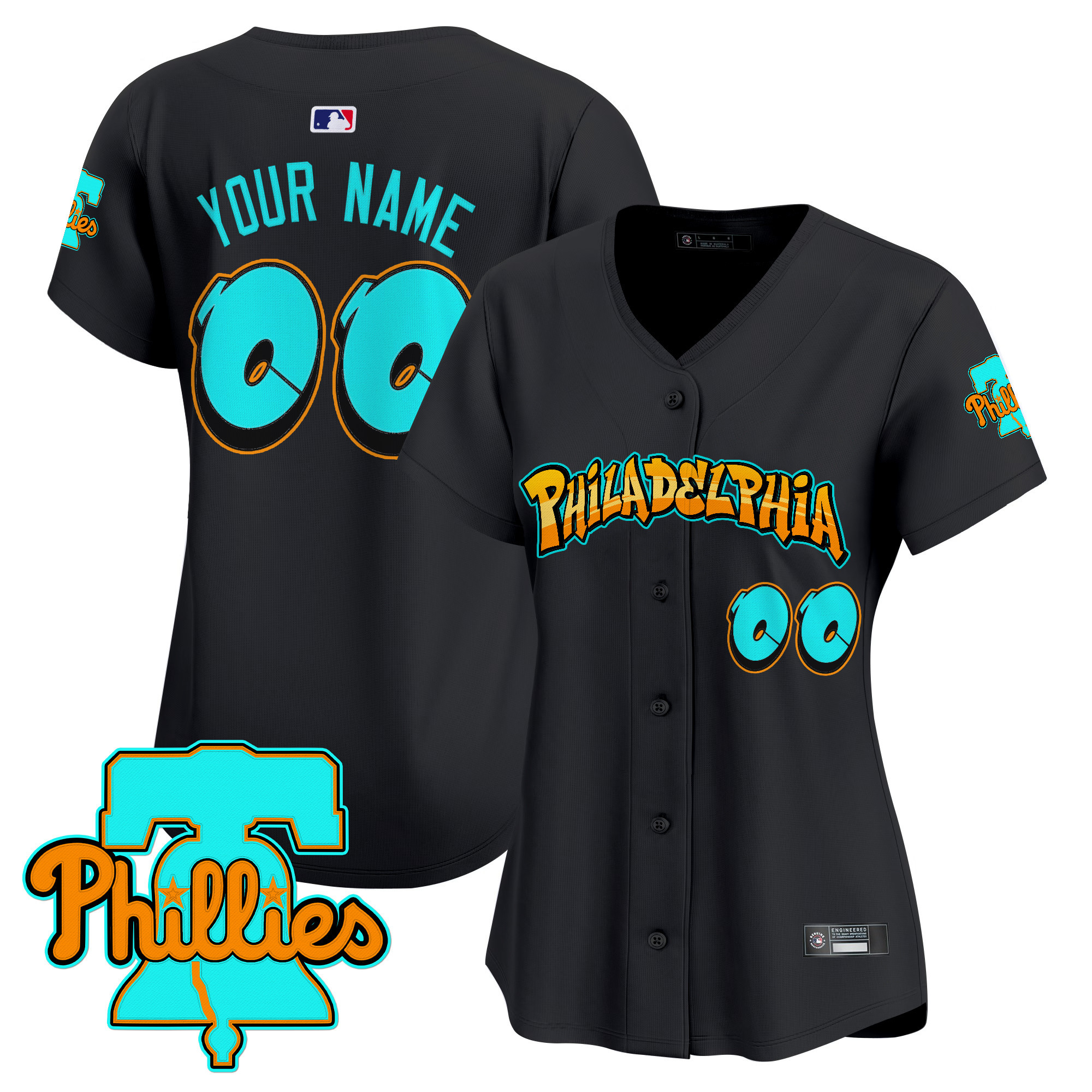 Philadelphia Phillies 'Graffiti Broad Street Edition' Vapor Premier Limited Custom Jersey - All Stitched
