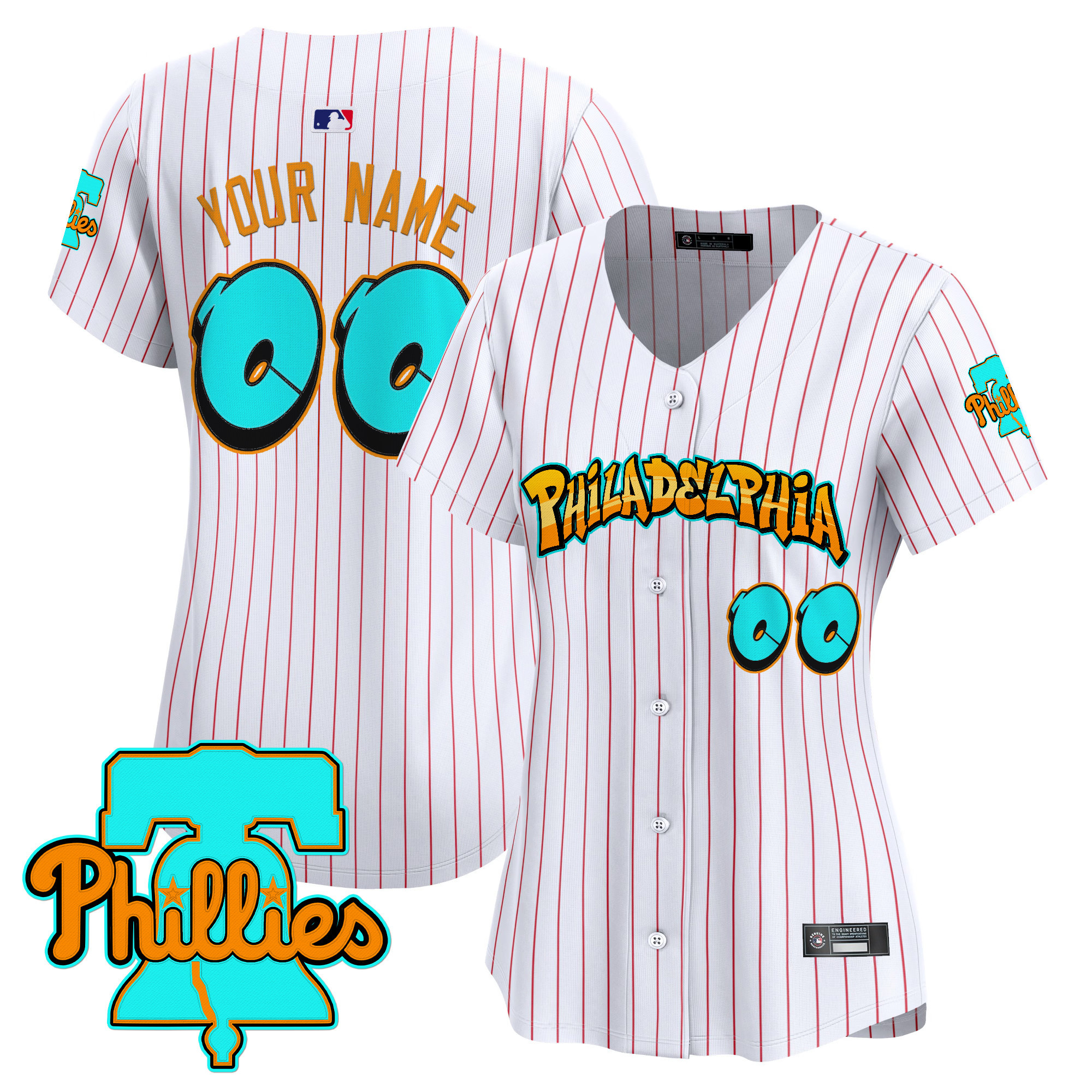 Philadelphia Phillies 'Graffiti Broad Street Edition' Vapor Premier Limited Custom Jersey - All Stitched