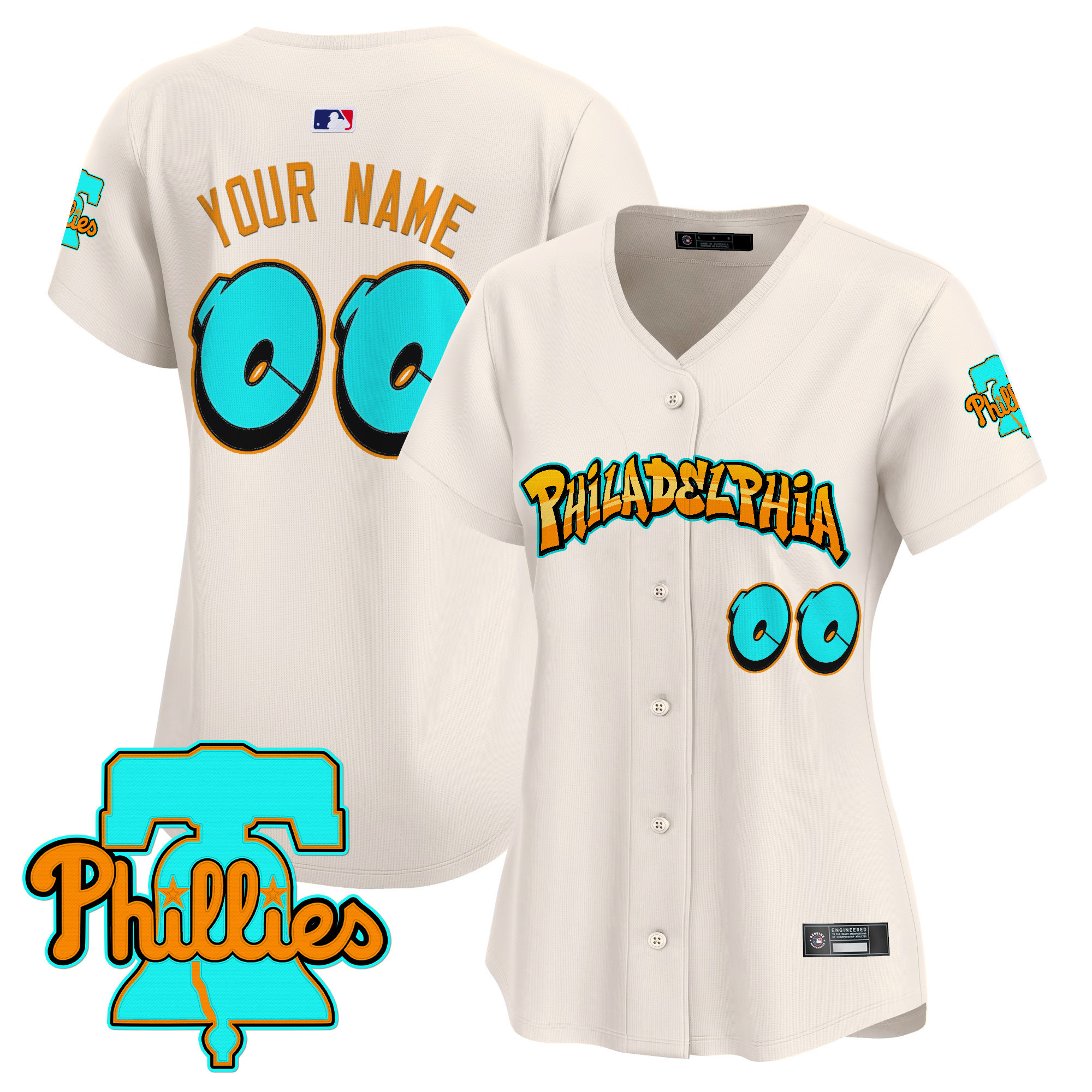 Philadelphia Phillies 'Graffiti Broad Street Edition' Vapor Premier Limited Custom Jersey - All Stitched