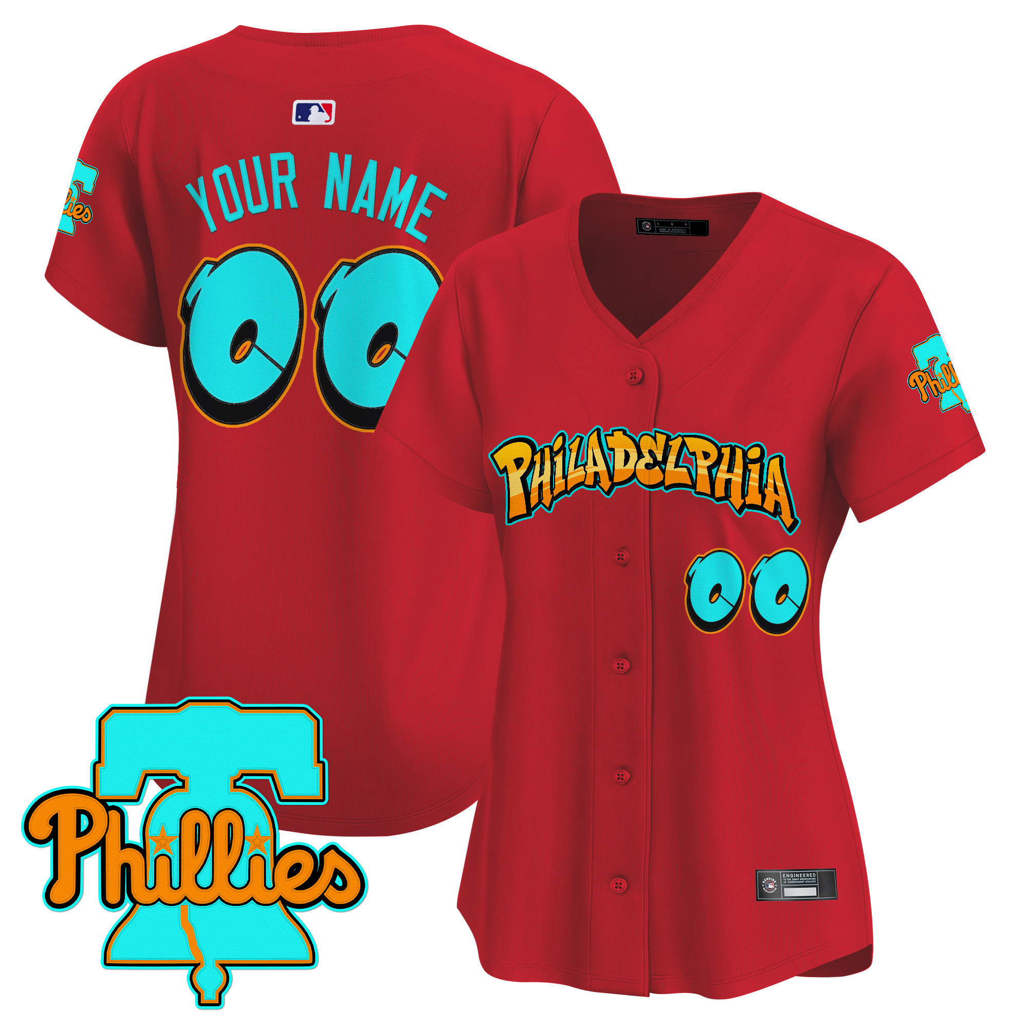 Philadelphia Phillies 'Graffiti Broad Street Edition' Vapor Premier Limited Custom Jersey - All Stitched