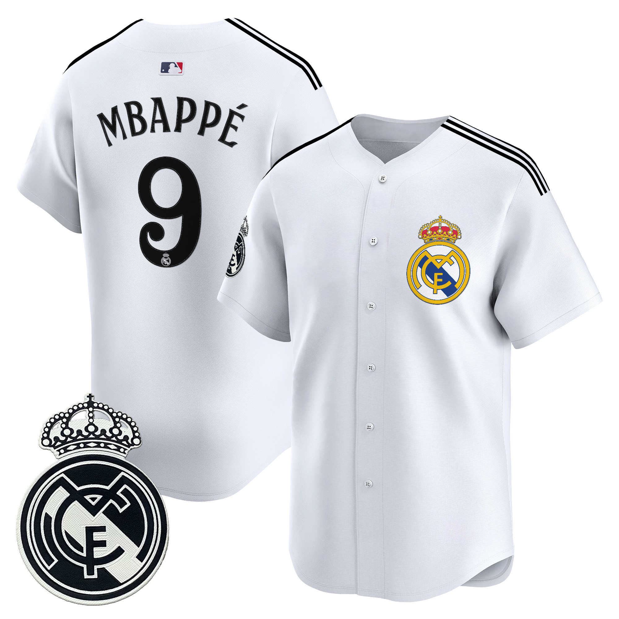 Real Madrid 2025 Vapor Baseball Jersey - Stitched