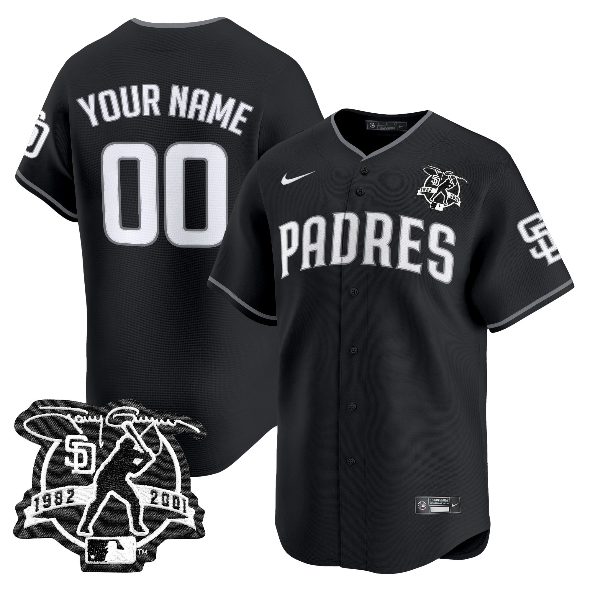 San Diego Padres 2025 Lights Out Vapor Premier Limited Custom Jersey - All Stitched