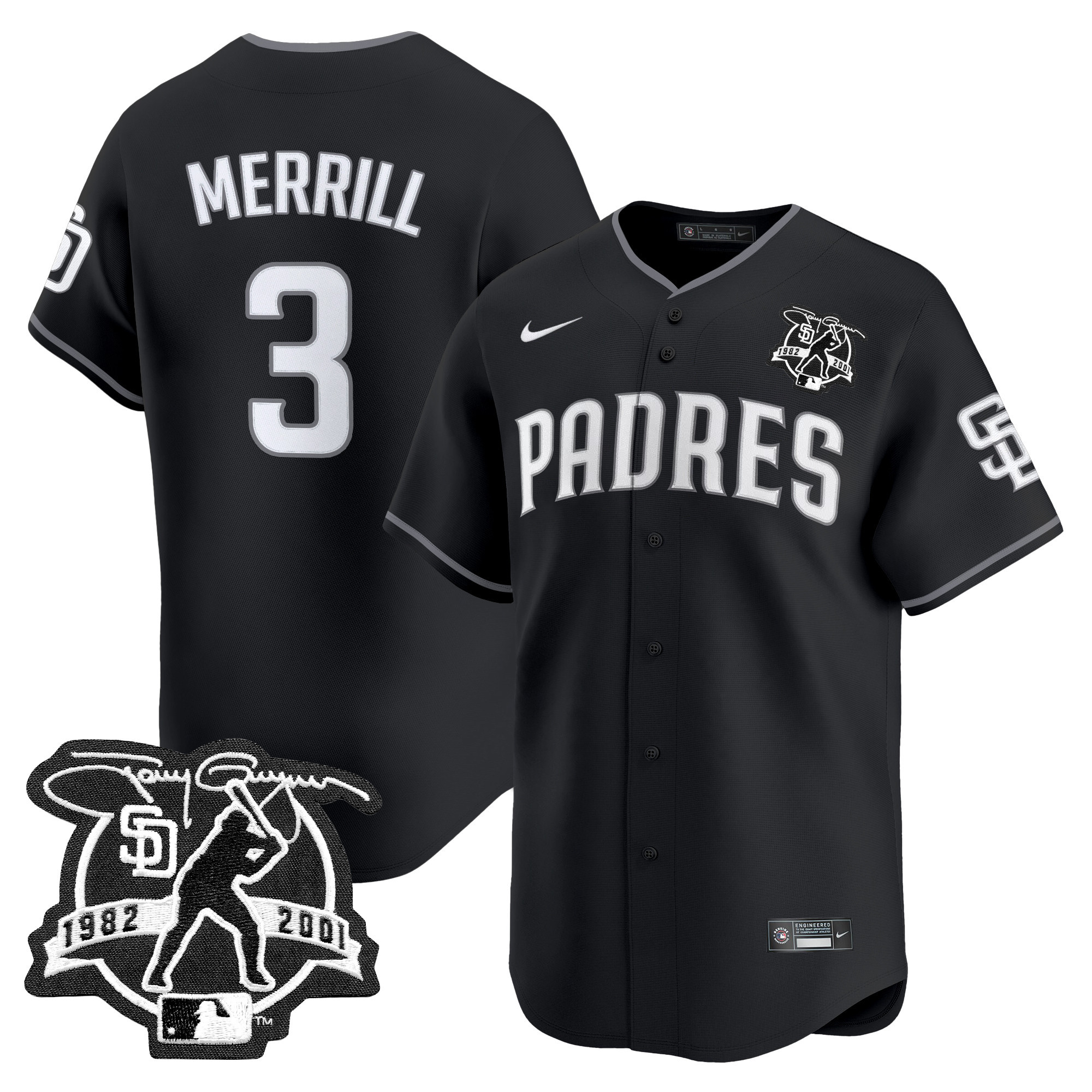 San Diego Padres 2025 Lights Out Vapor Premier Limited Jersey - All Stitched