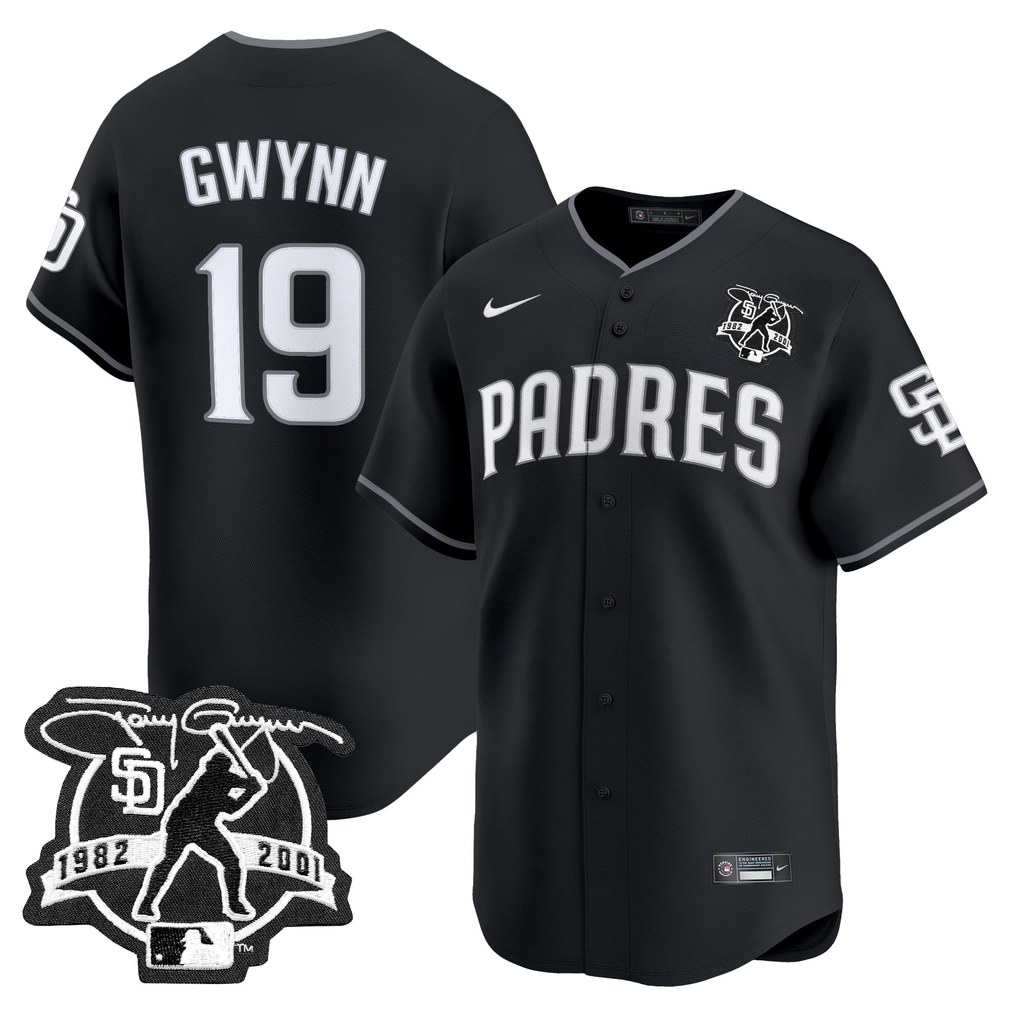 San Diego Padres 2025 Lights Out Vapor Premier Limited Jersey - All Stitched