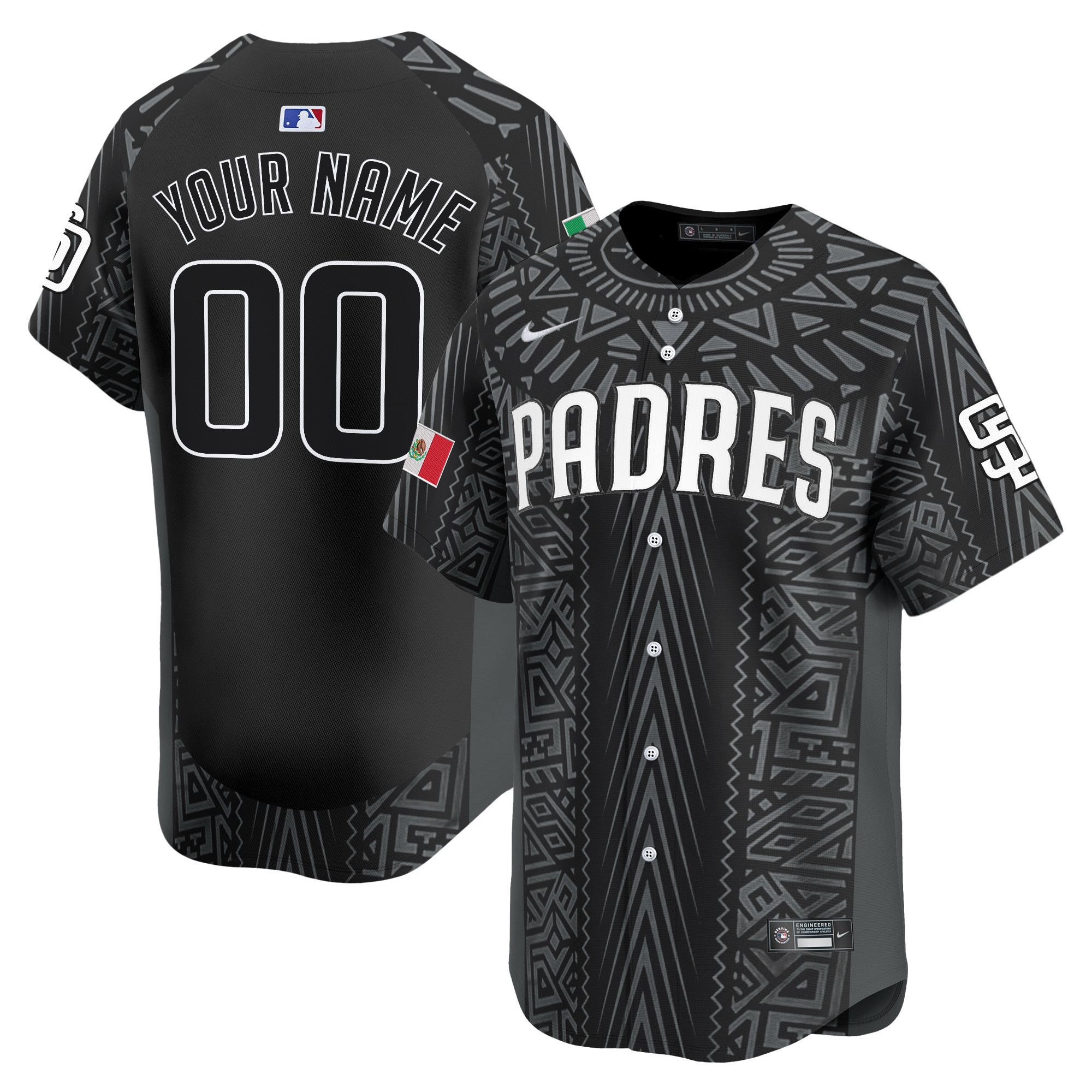 San Diego Padres 2025 Mexican Heritage Vapor Premier Limited Custom Jersey - Stitched