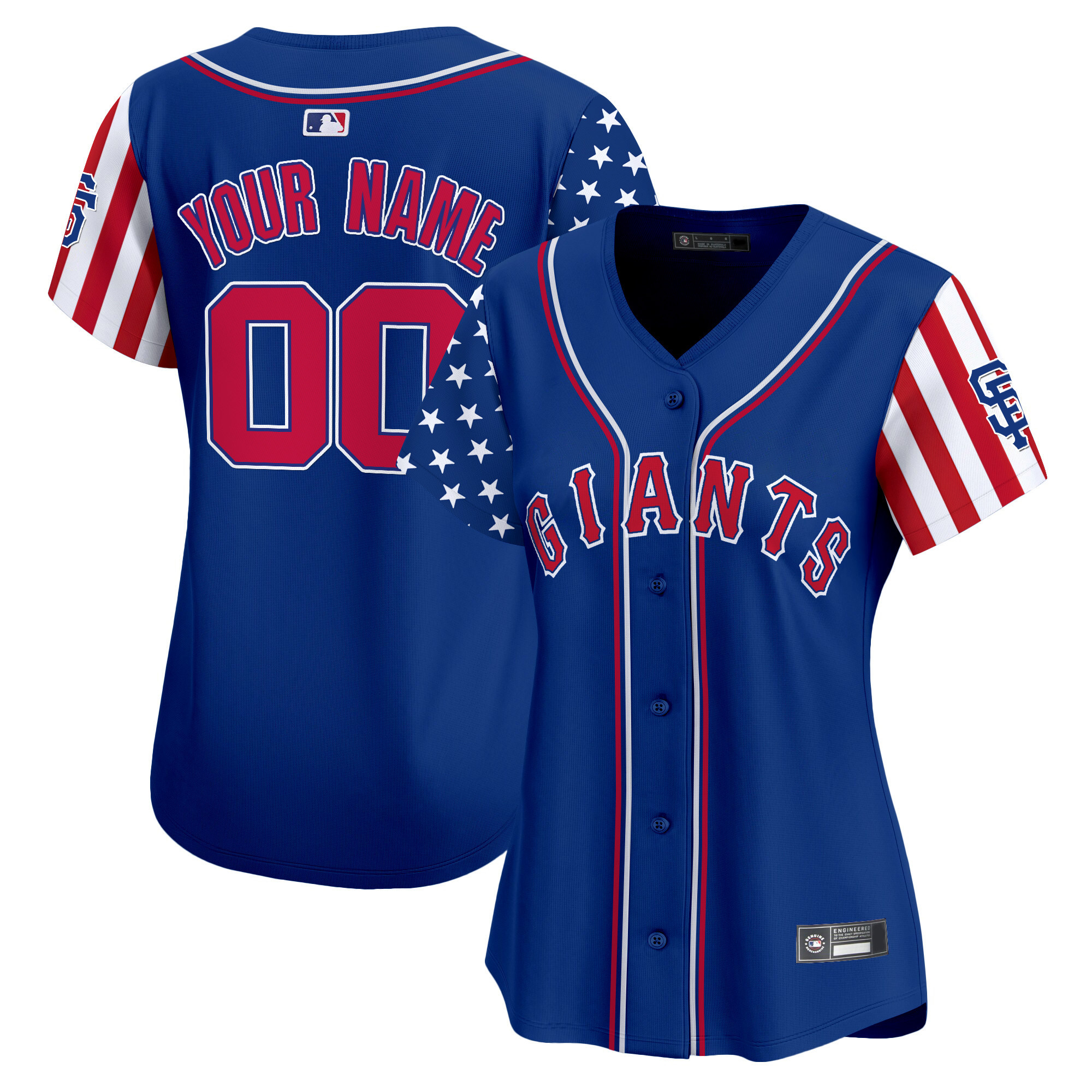 San Francisco Giants 2025 Independence Day Vapor Premier Limited Custom Jersey - All Stitched