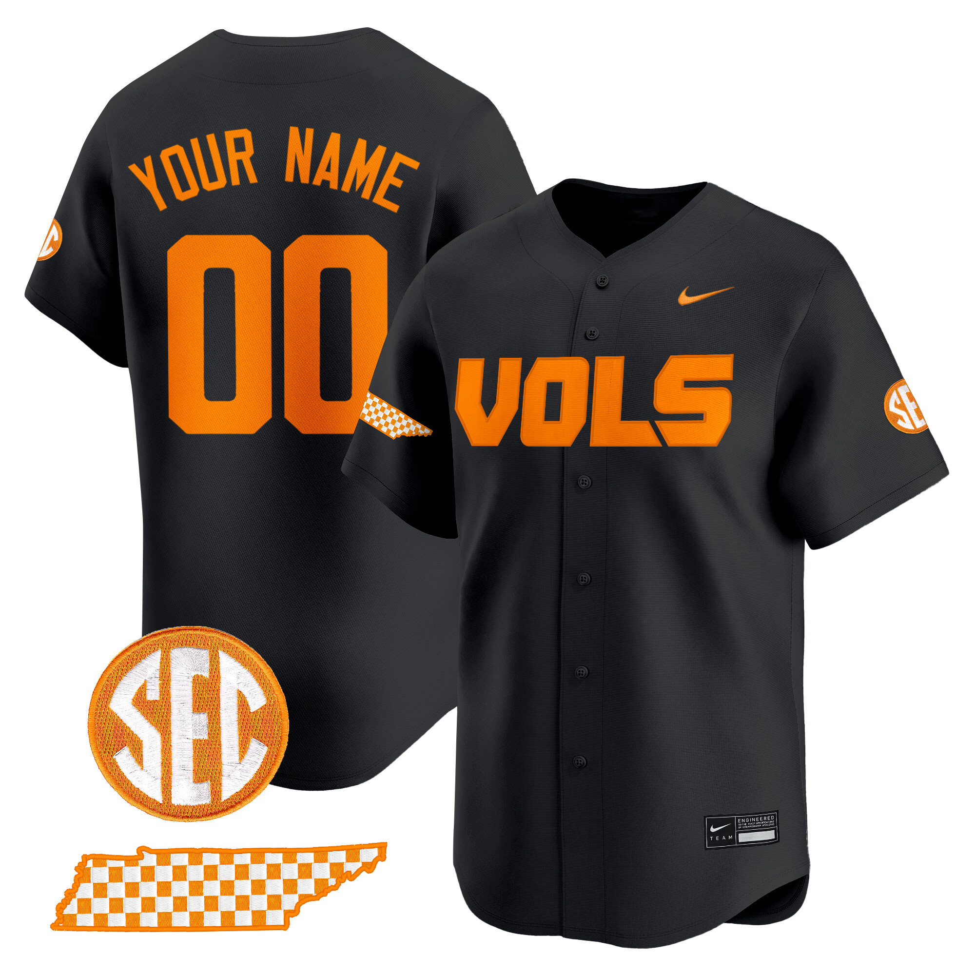 Tennessee Volunteers 2025 Vapor Premier Limited Custom Jersey - All Stitched