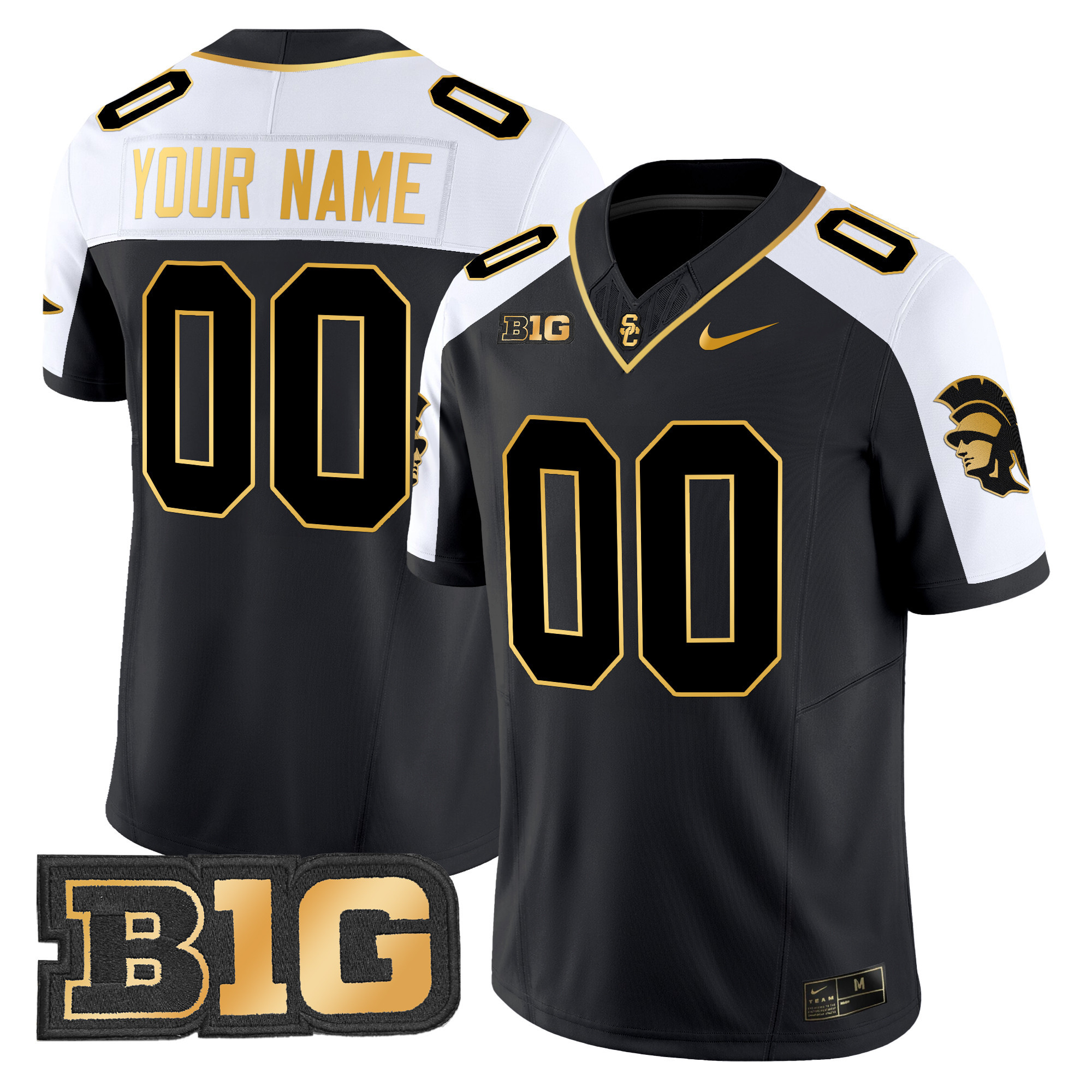 USC Trojans Throwback 2025 Gold Vapor Limited Custom Jersey - All Stitched