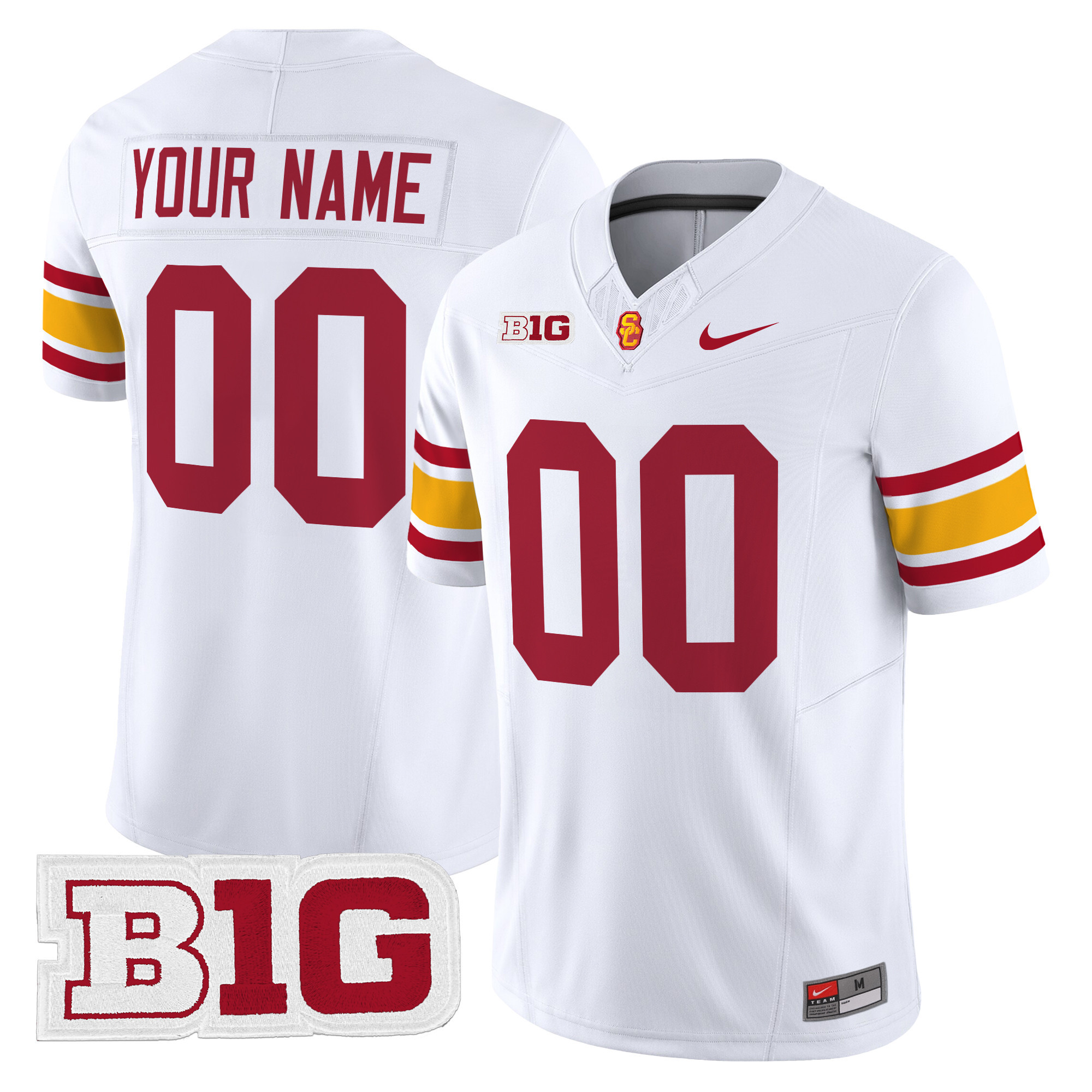 USC Trojans Throwback 2025 Vapor Limited Custom Jersey - All Stitched