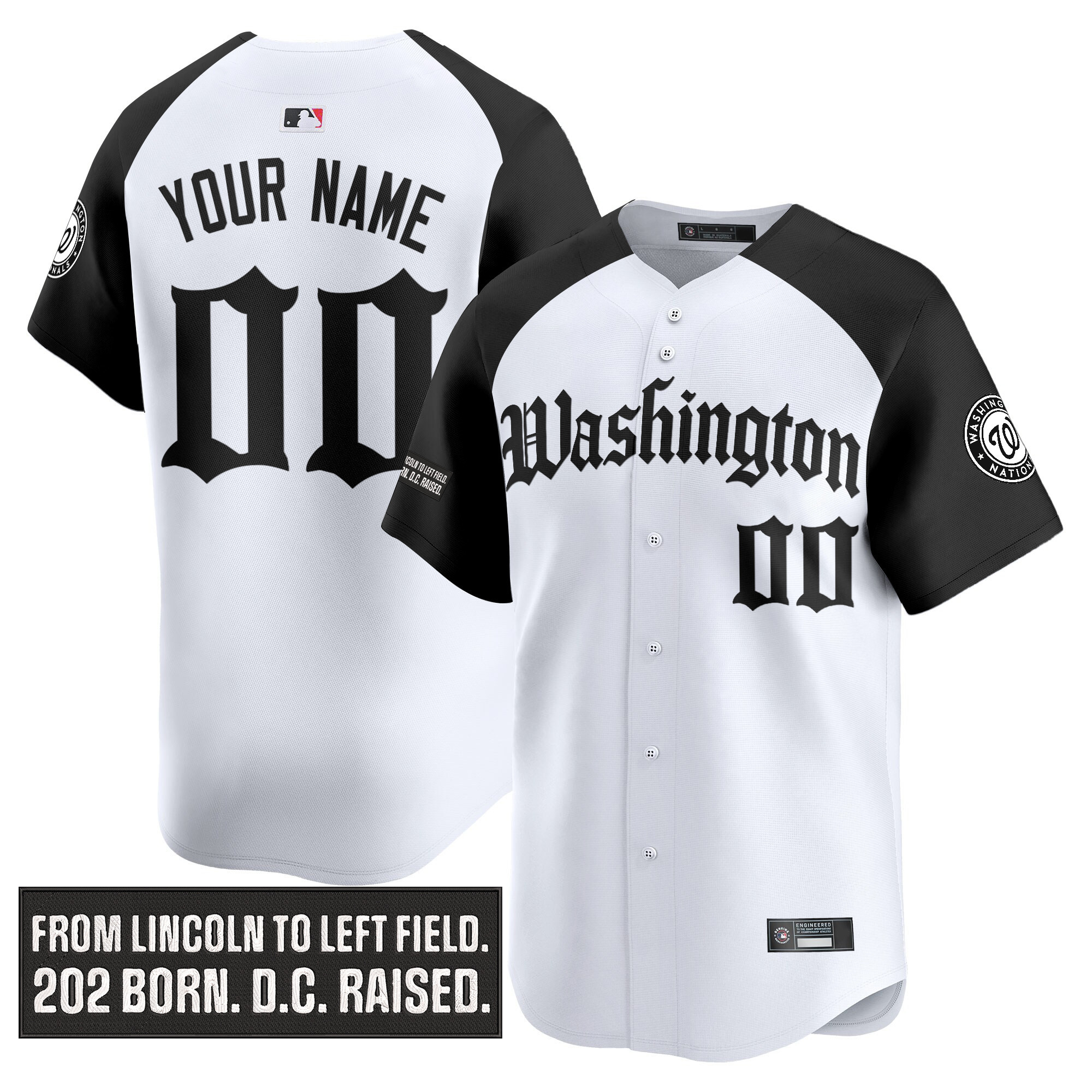 Washington Nationals 'Gothic Capitol Edition' Vapor Premier Limited Custom Jersey - All Stitched