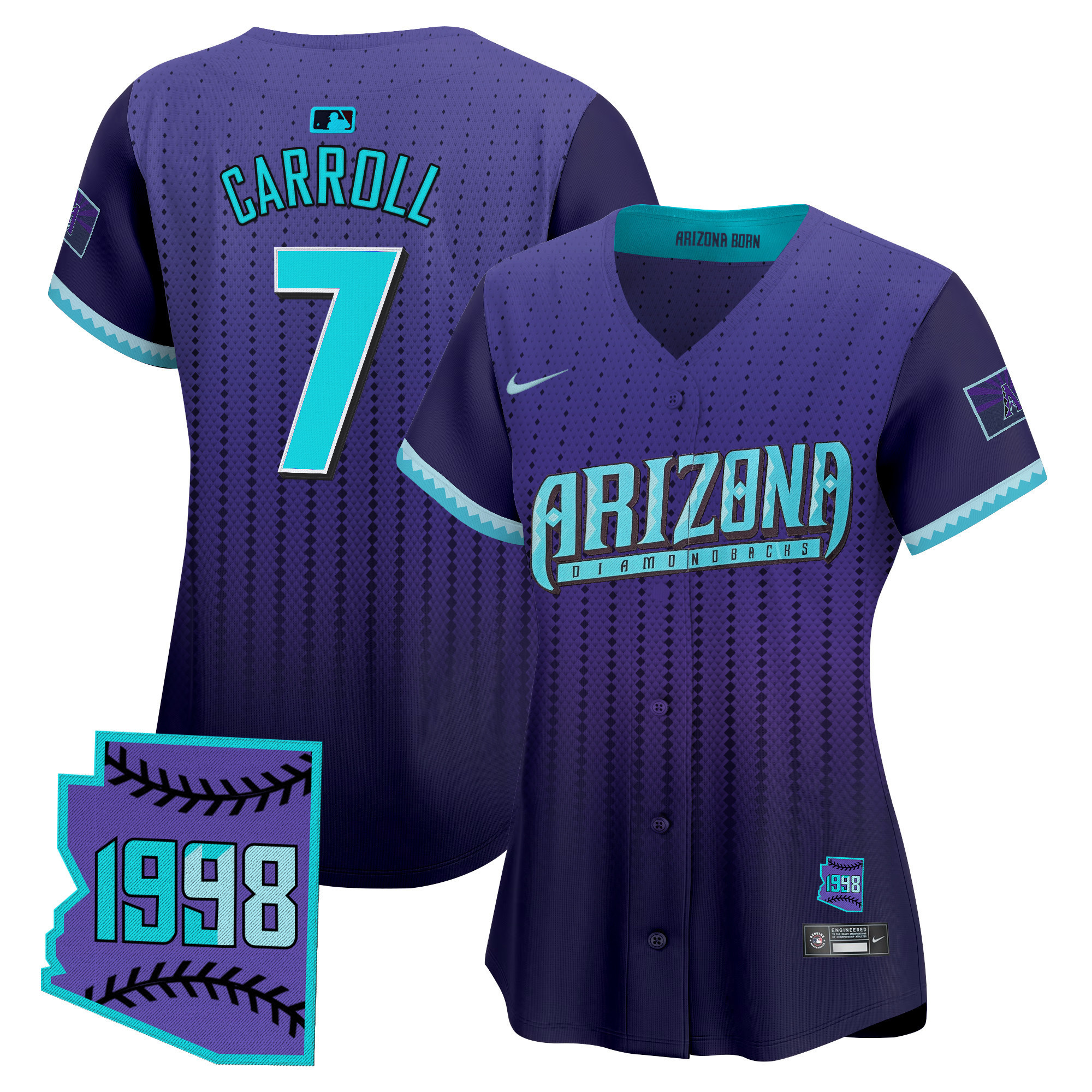 Women's Arizona Diamondbacks 2025 City Connect Vapor Premier Limited Jersey - Stitched