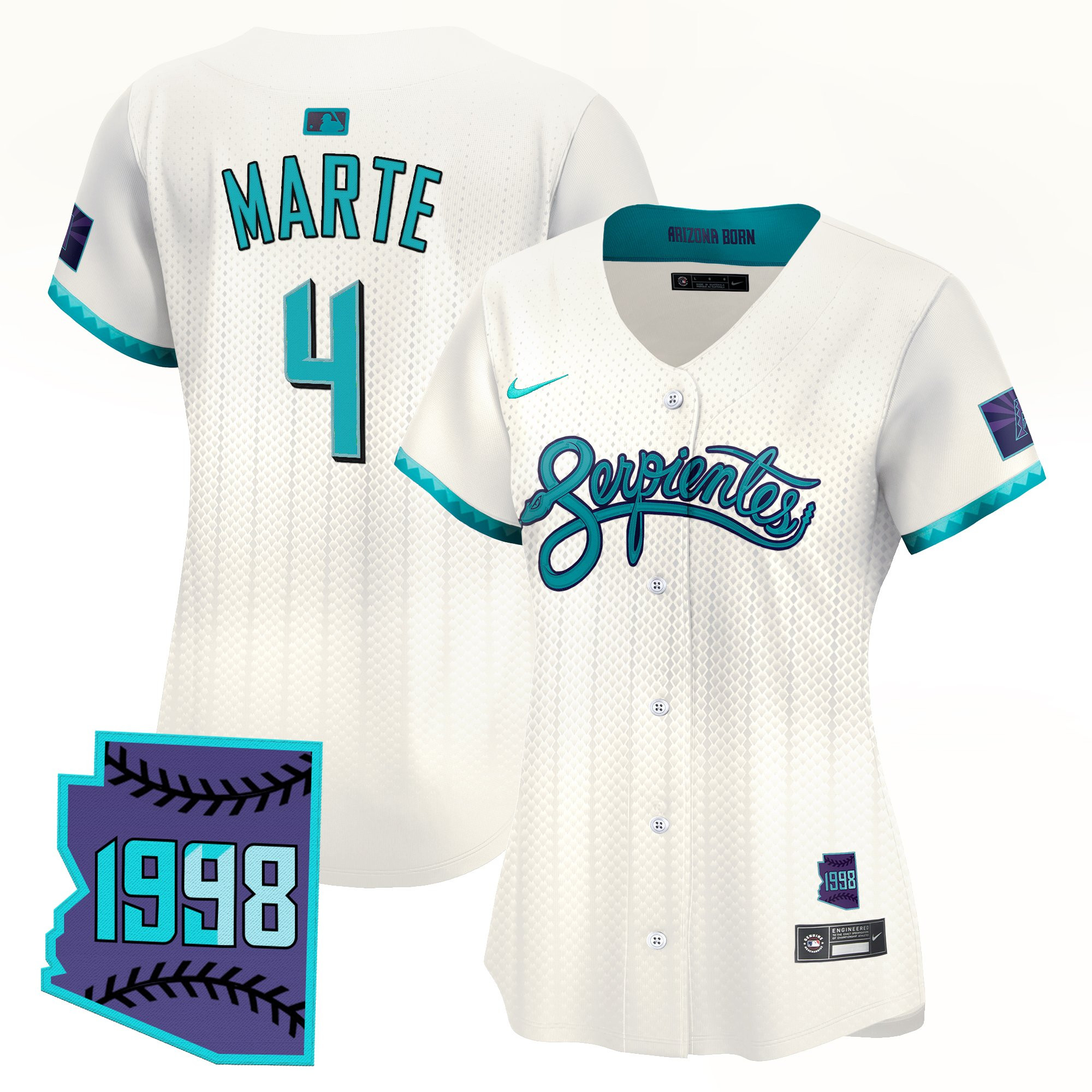 Women's Arizona Diamondbacks 2025 City Connect Vapor Premier Limited Jersey V2 - Stitched
