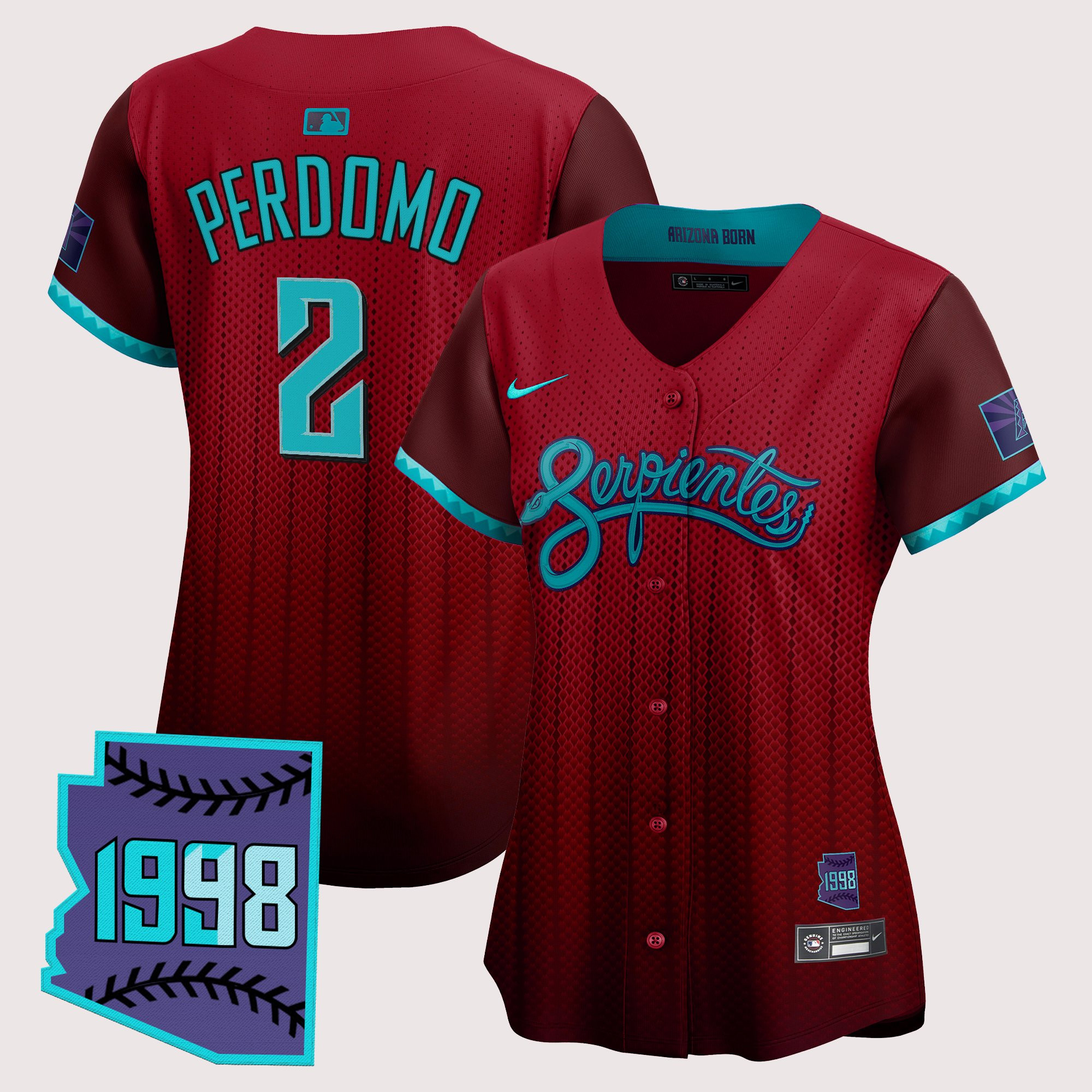 Women's Arizona Diamondbacks 2025 City Connect Vapor Premier Limited Jersey V2 - Stitched