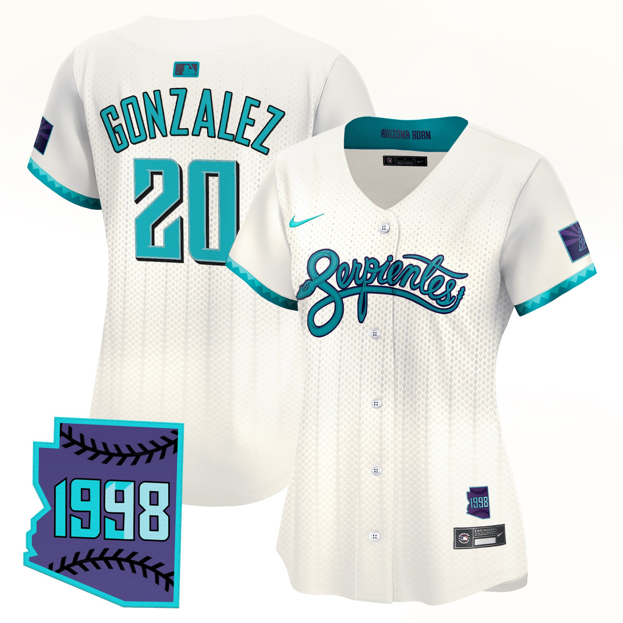 Women's Arizona Diamondbacks 2025 City Connect Vapor Premier Limited Jersey V2 - Stitched