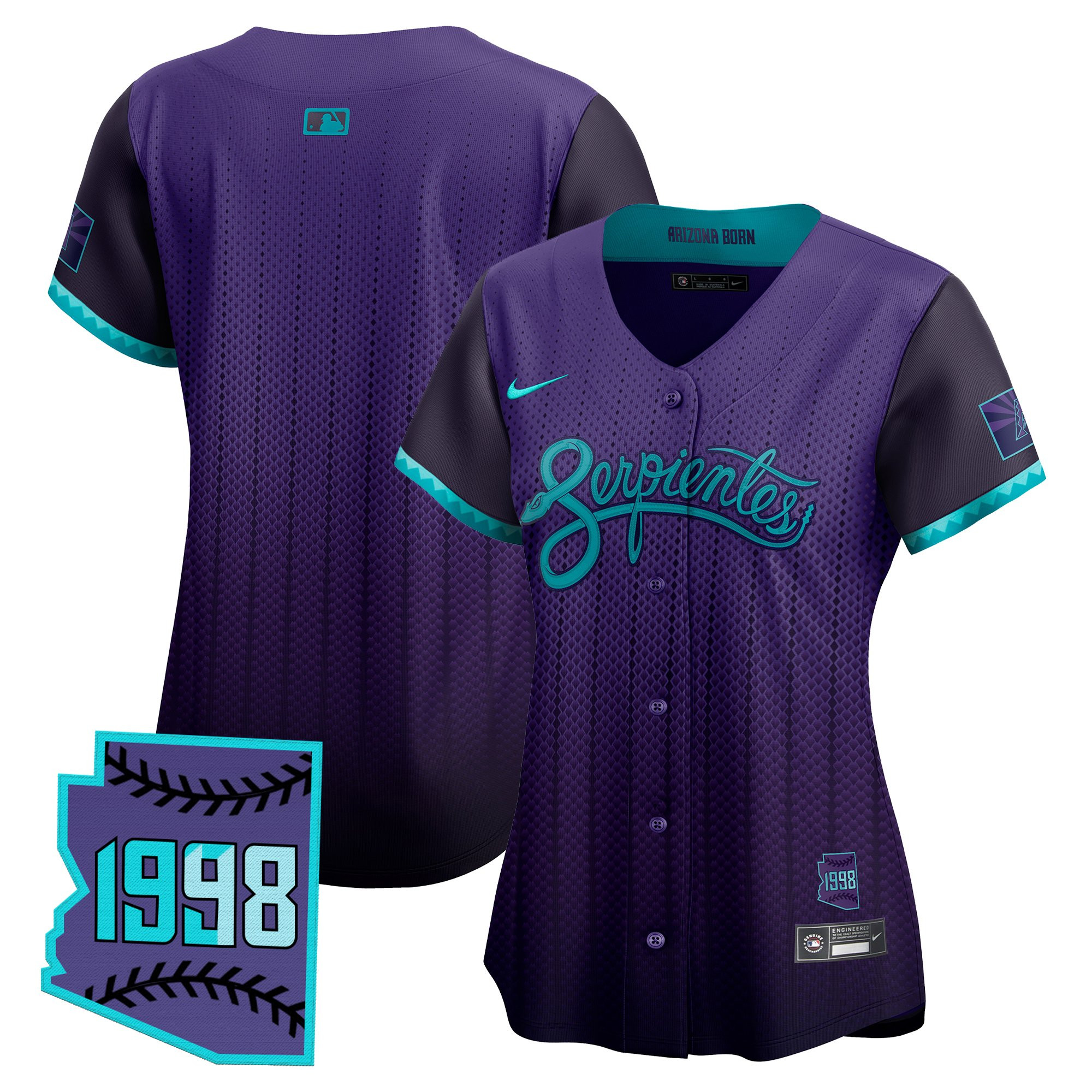 Women's Arizona Diamondbacks 2025 City Connect Vapor Premier Limited Jersey V2 - Stitched