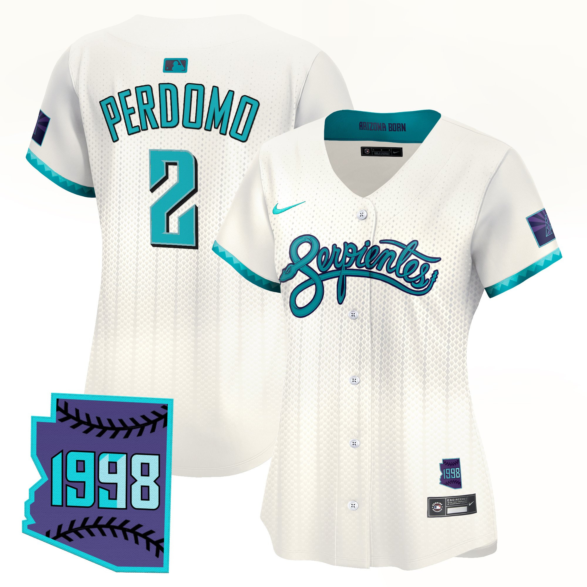 Women's Arizona Diamondbacks 2025 City Connect Vapor Premier Limited Jersey V2 - Stitched