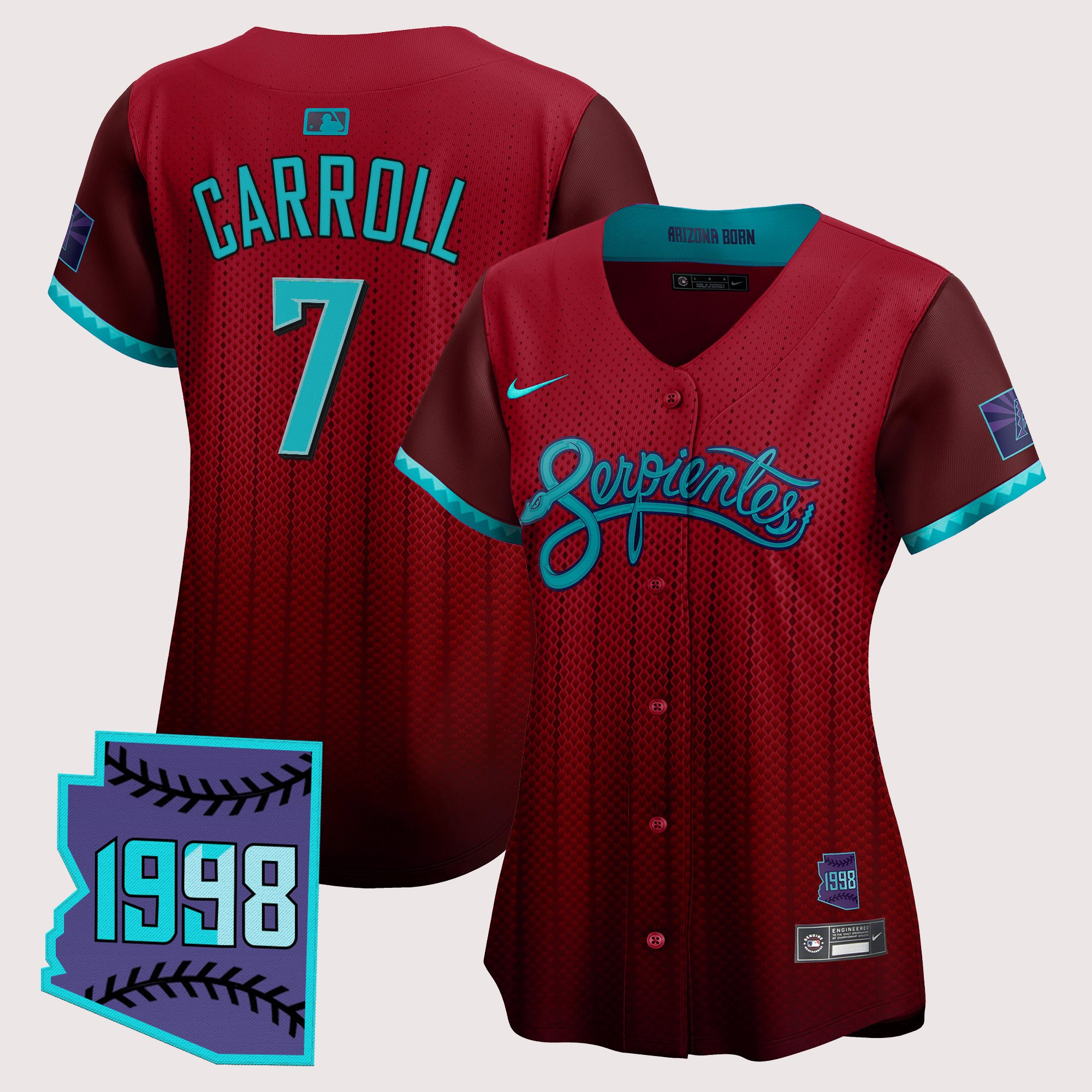 Women's Arizona Diamondbacks 2025 City Connect Vapor Premier Limited Jersey V2 - Stitched