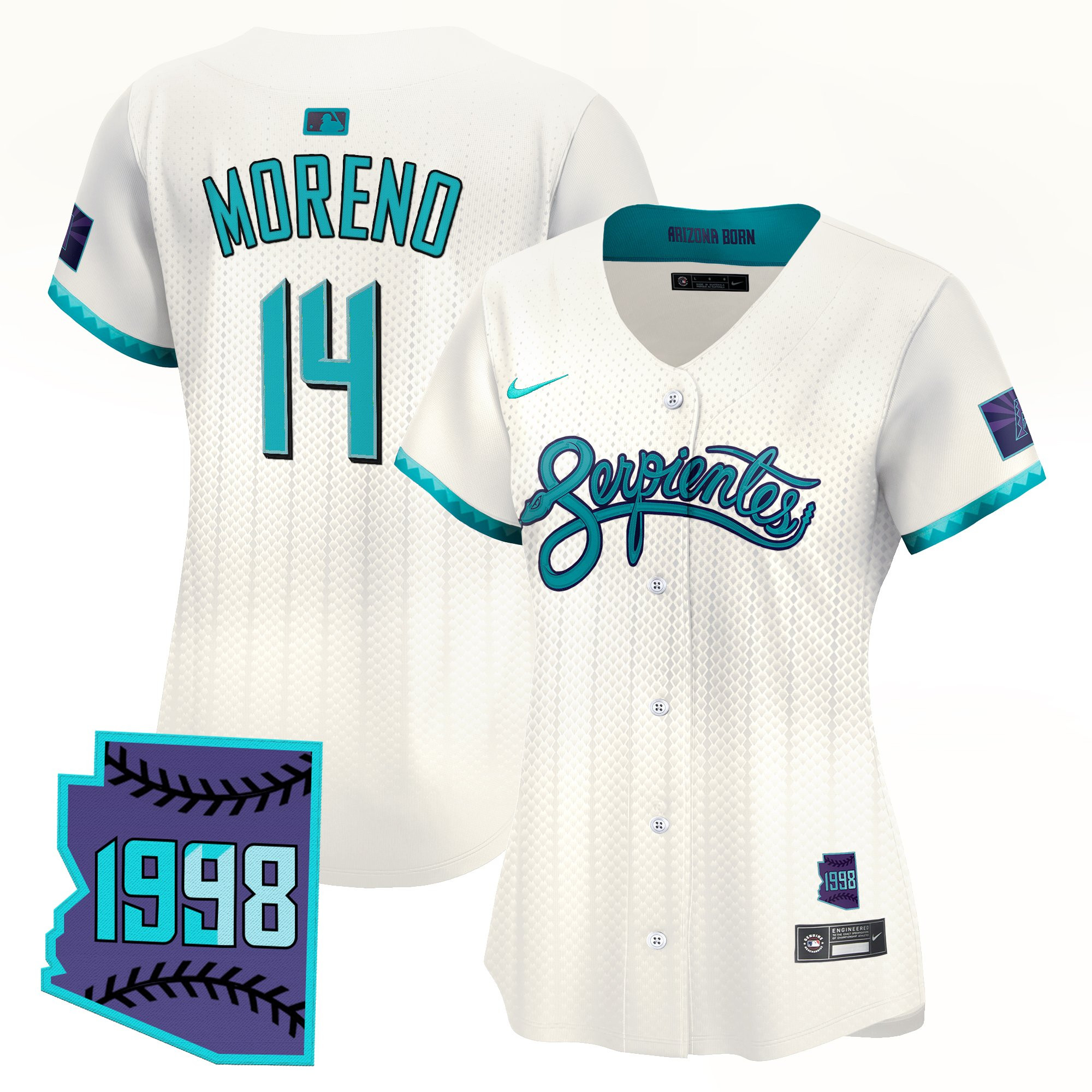 Women's Arizona Diamondbacks 2025 City Connect Vapor Premier Limited Jersey V2 - Stitched