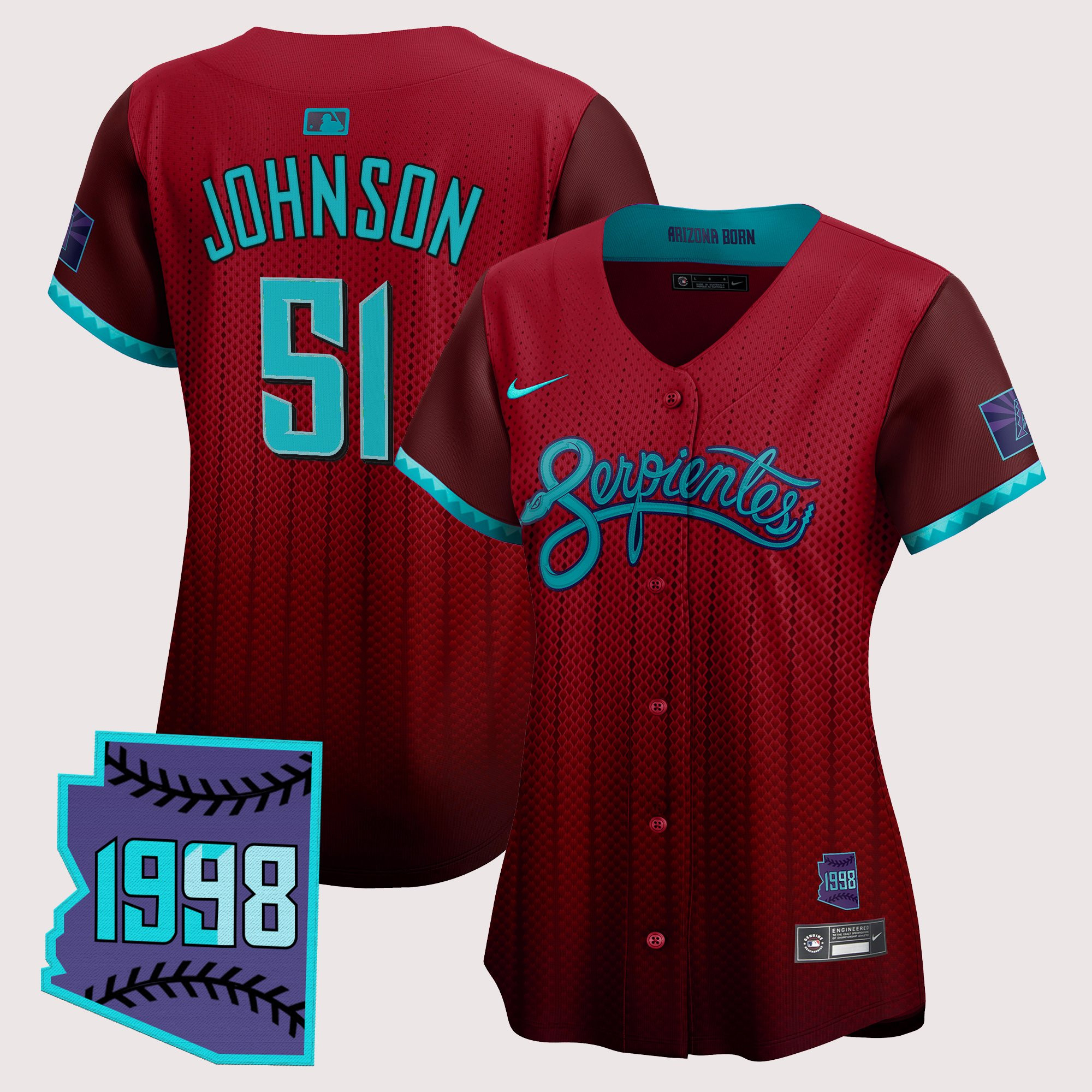 Women's Arizona Diamondbacks 2025 City Connect Vapor Premier Limited Jersey V2 - Stitched