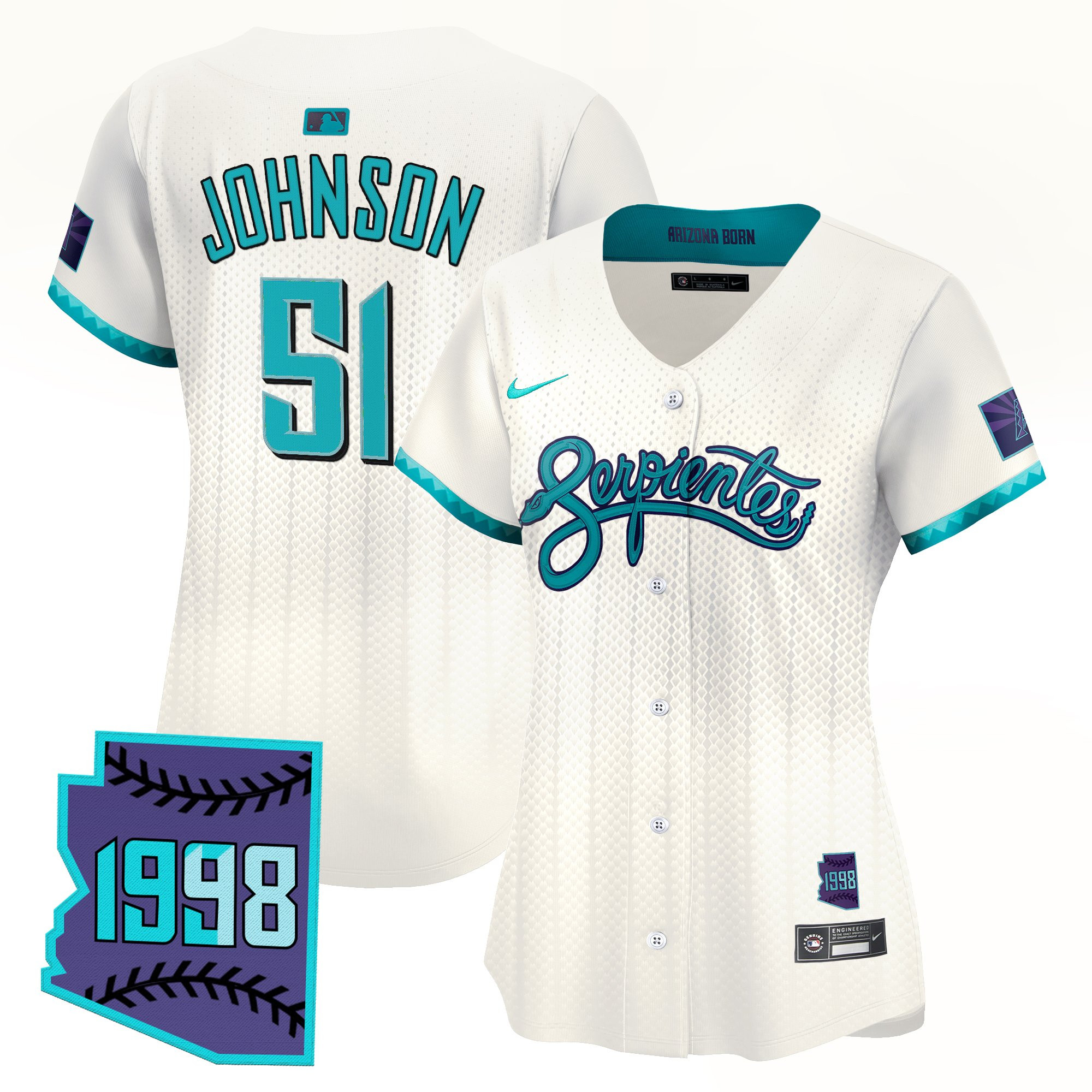 Women's Arizona Diamondbacks 2025 City Connect Vapor Premier Limited Jersey V2 - Stitched