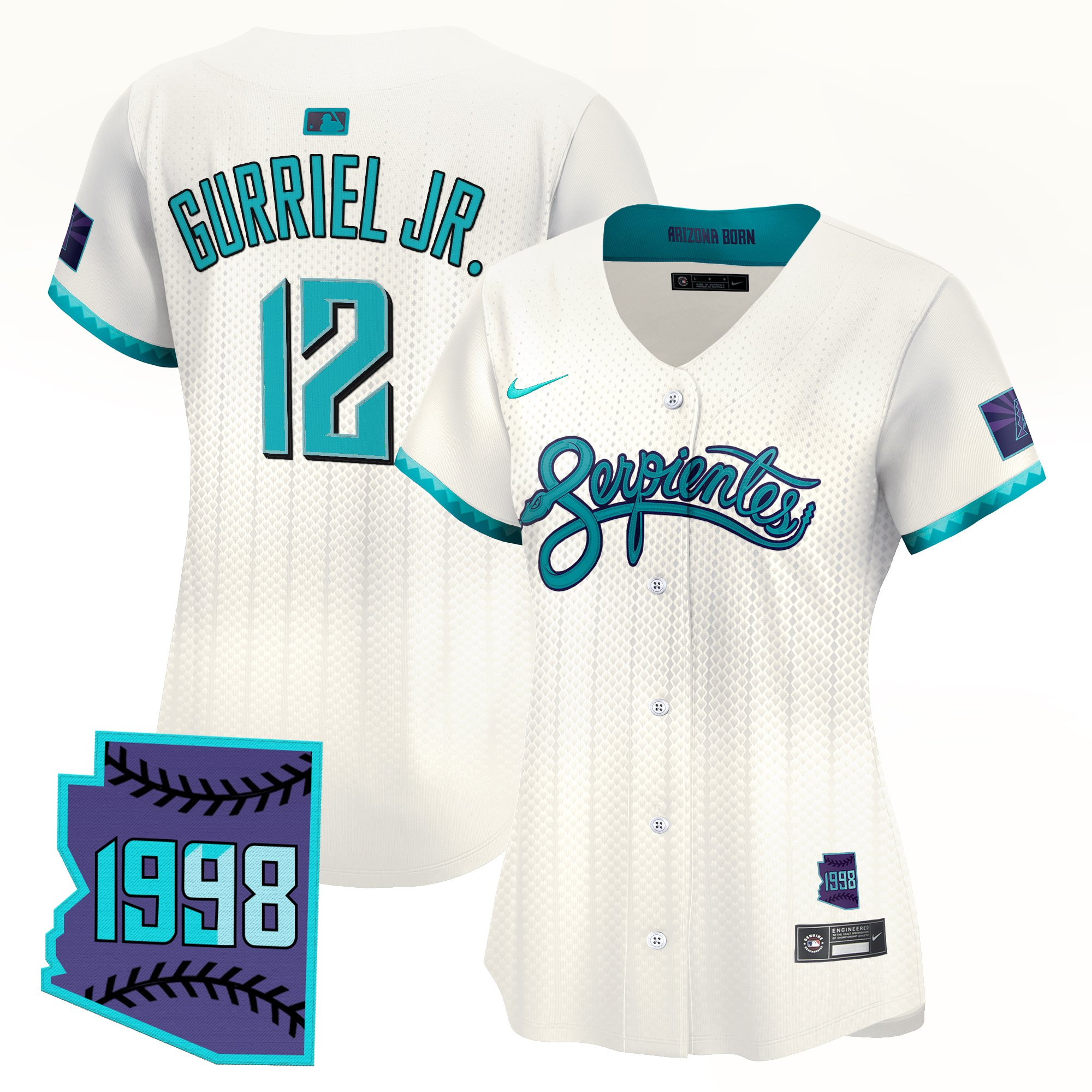 Women's Arizona Diamondbacks 2025 City Connect Vapor Premier Limited Jersey V2 - Stitched