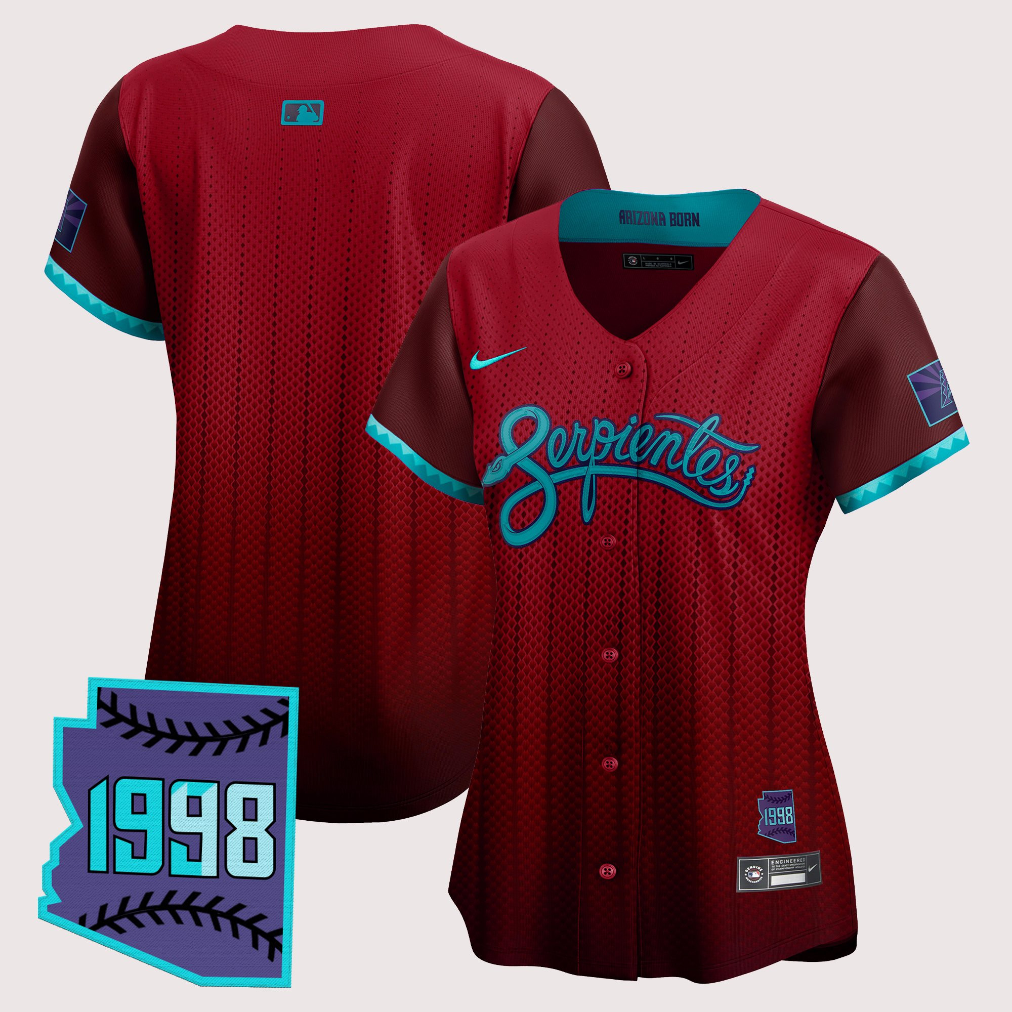 Women's Arizona Diamondbacks 2025 City Connect Vapor Premier Limited Jersey V2 - Stitched