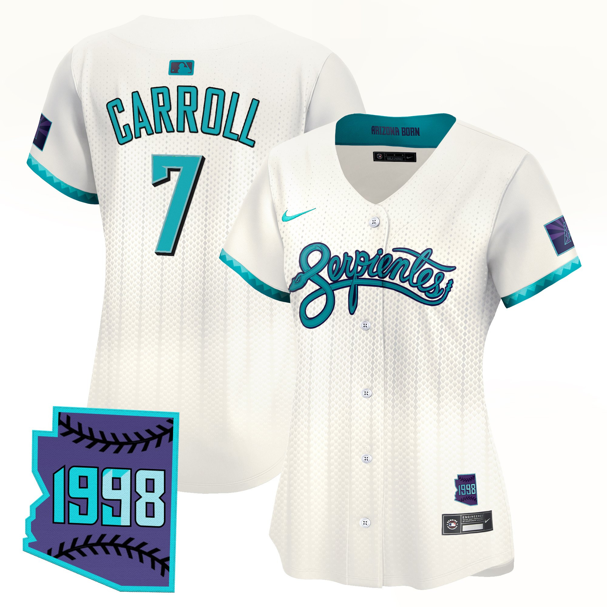 Women's Arizona Diamondbacks 2025 City Connect Vapor Premier Limited Jersey V2 - Stitched