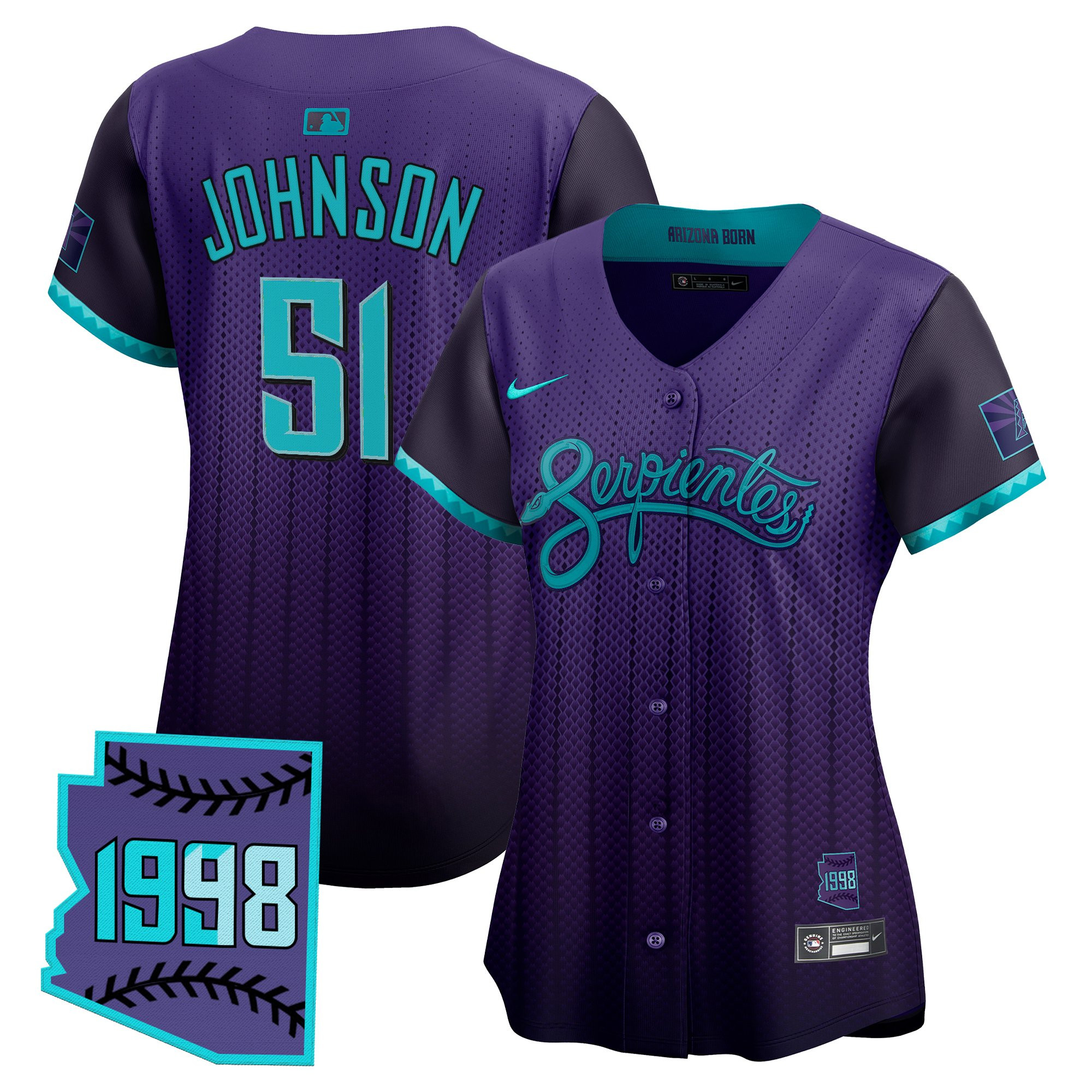 Women's Arizona Diamondbacks 2025 City Connect Vapor Premier Limited Jersey V2 - Stitched