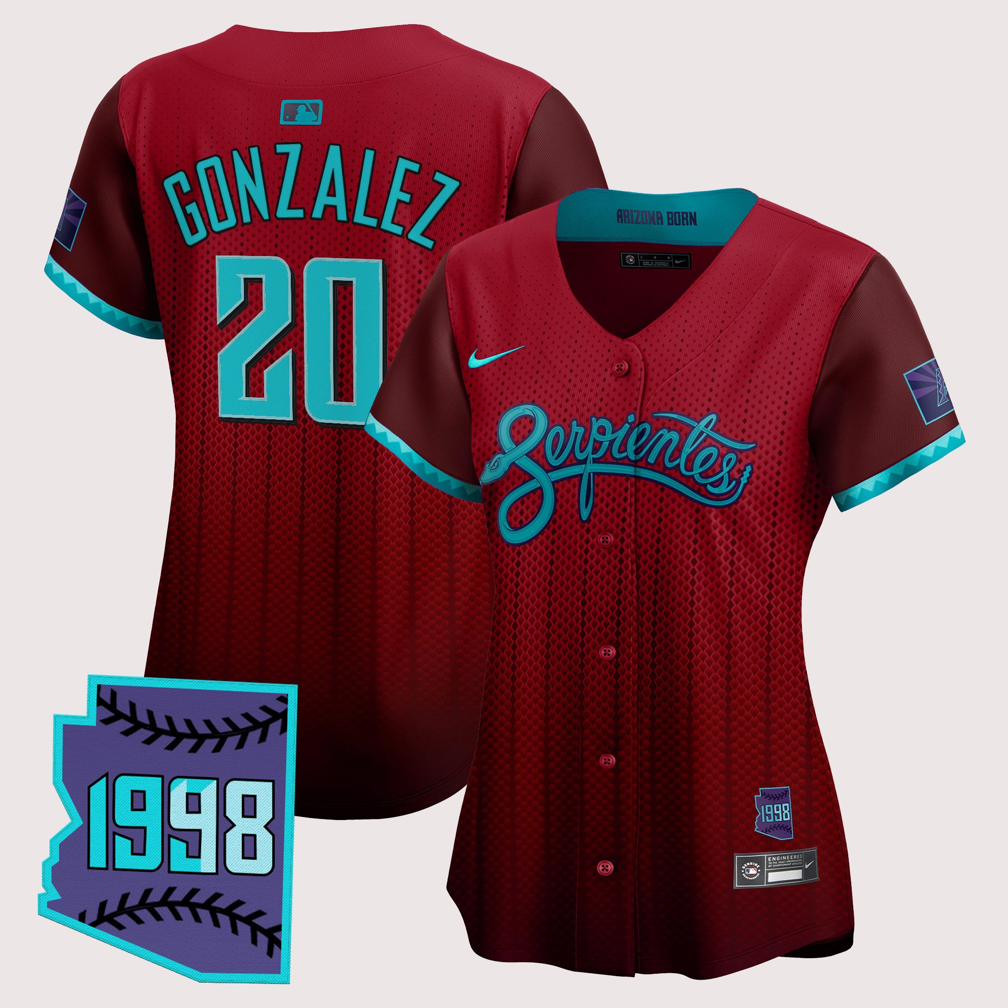 Women's Arizona Diamondbacks 2025 City Connect Vapor Premier Limited Jersey V2 - Stitched