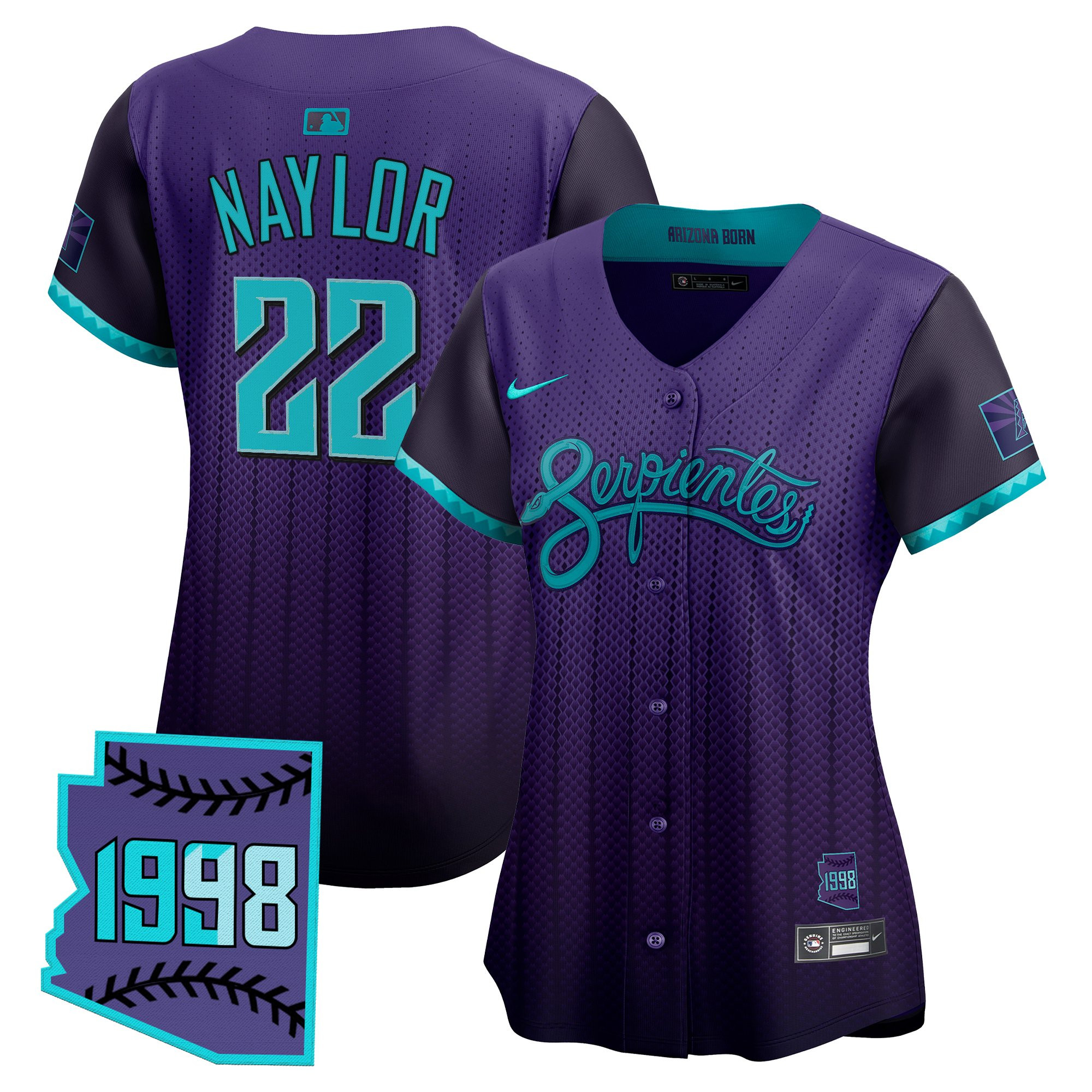Women's Arizona Diamondbacks 2025 City Connect Vapor Premier Limited Jersey V2 - Stitched