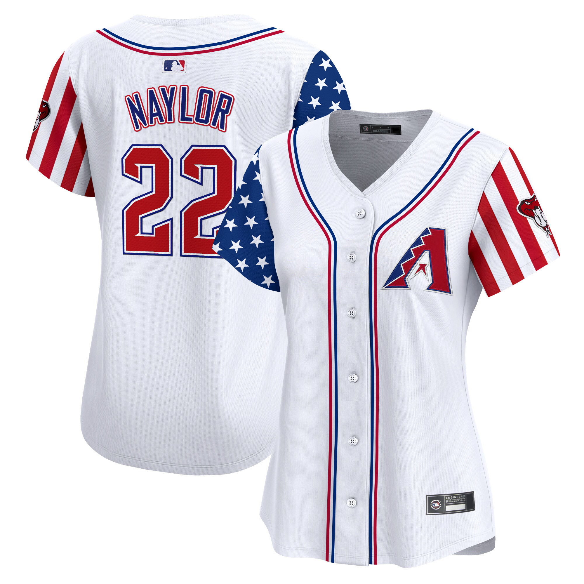 Women's Arizona Diamondbacks 2025 Independence Day Vapor Premier Limited Jersey - All Stitched