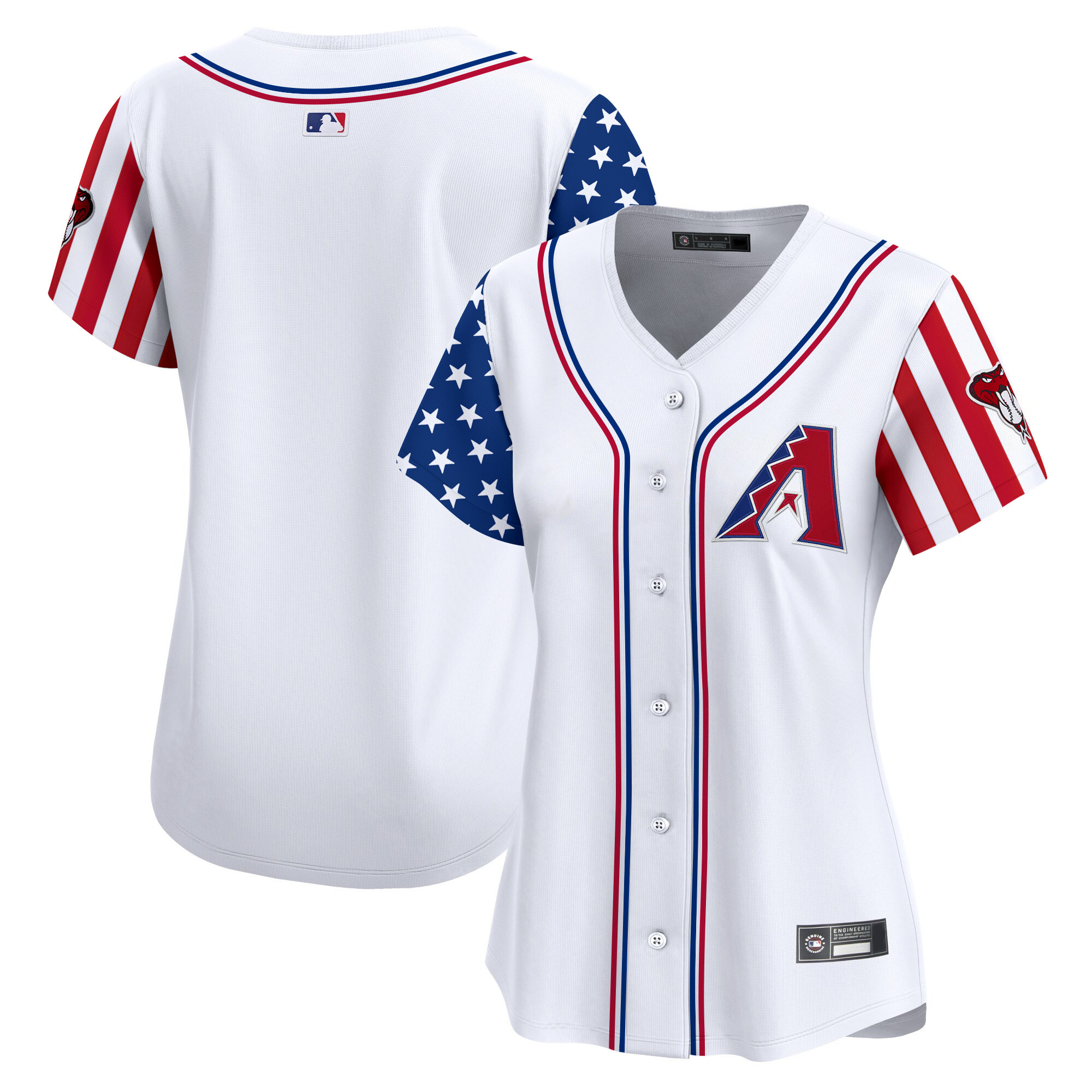 Women's Arizona Diamondbacks 2025 Independence Day Vapor Premier Limited Jersey - All Stitched