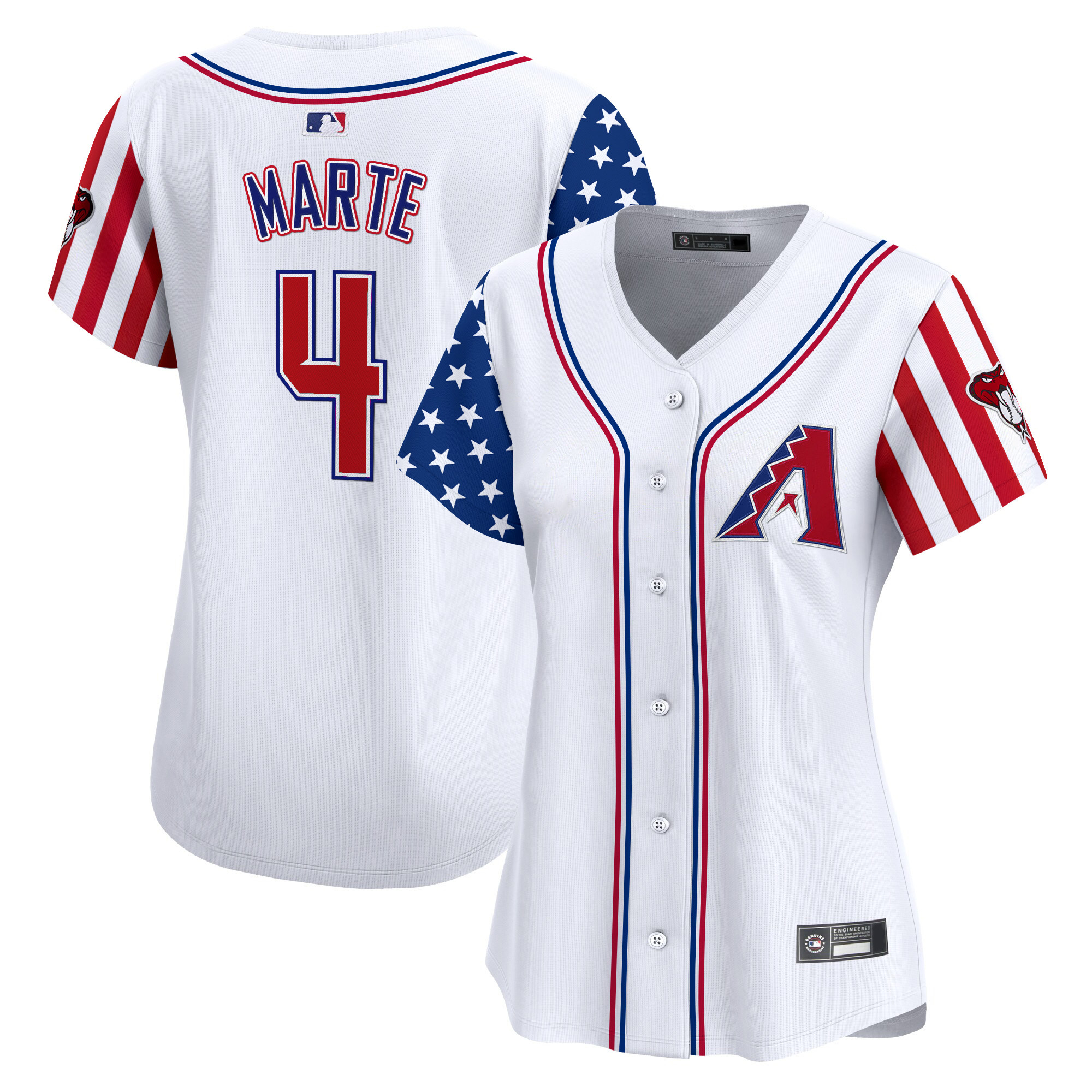 Women's Arizona Diamondbacks 2025 Independence Day Vapor Premier Limited Jersey - All Stitched