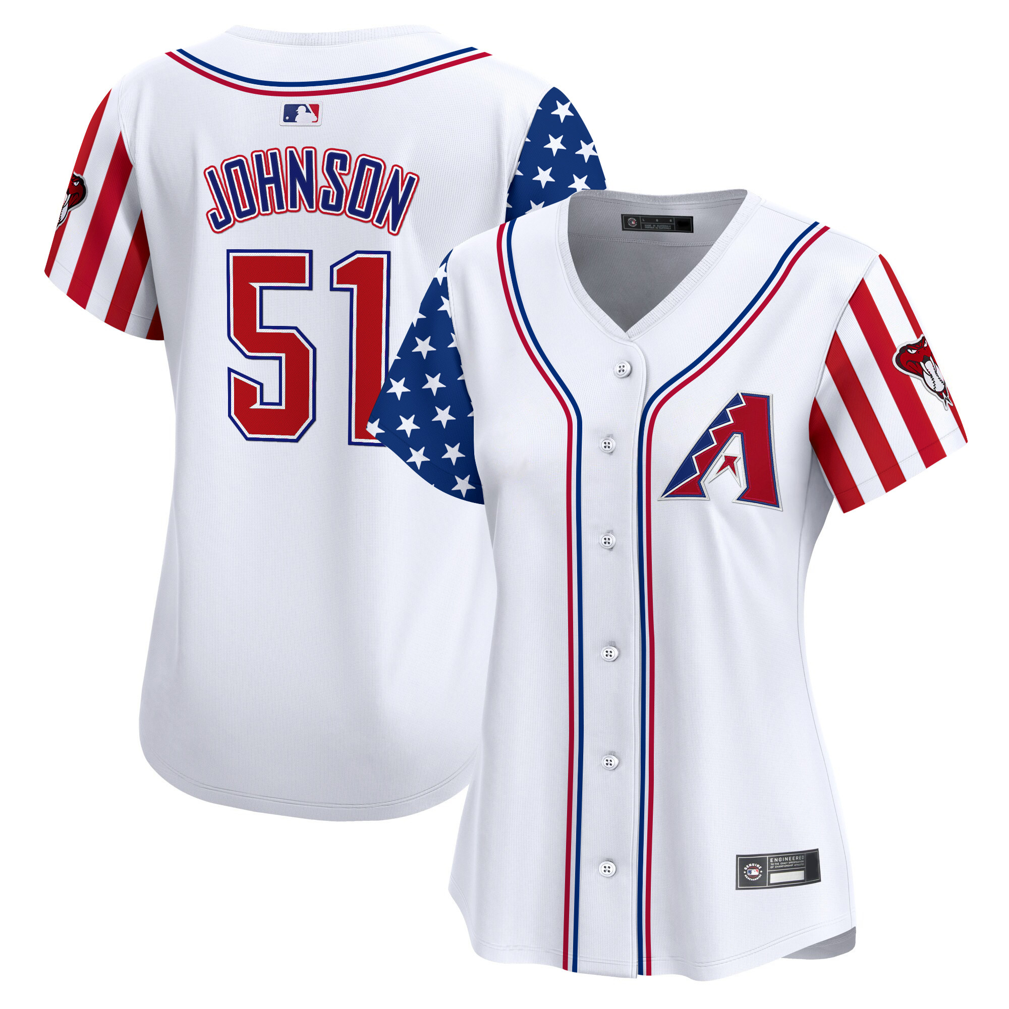 Women's Arizona Diamondbacks 2025 Independence Day Vapor Premier Limited Jersey - All Stitched